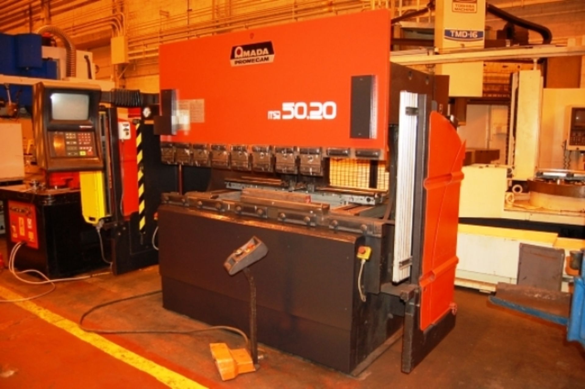 Amada Model 5020 55 Ton CNC Hydraulic Press Brake with 79" O.A. Bend Length, 66" Between Housings, - Image 3 of 5