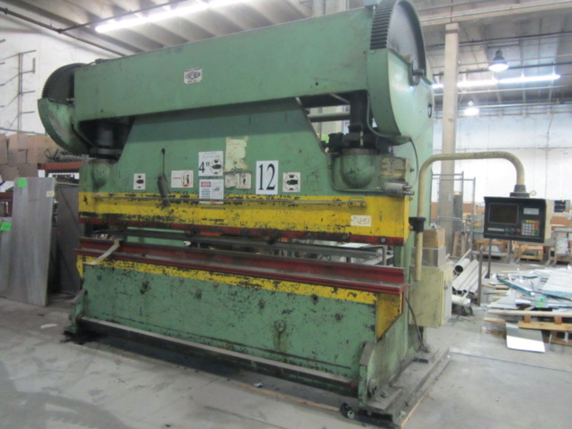 Chicago Dreis & Krump 180 Ton x 12' Mechanical Press Brake with 10-1/2' Between Housings, Hurco - Image 3 of 7