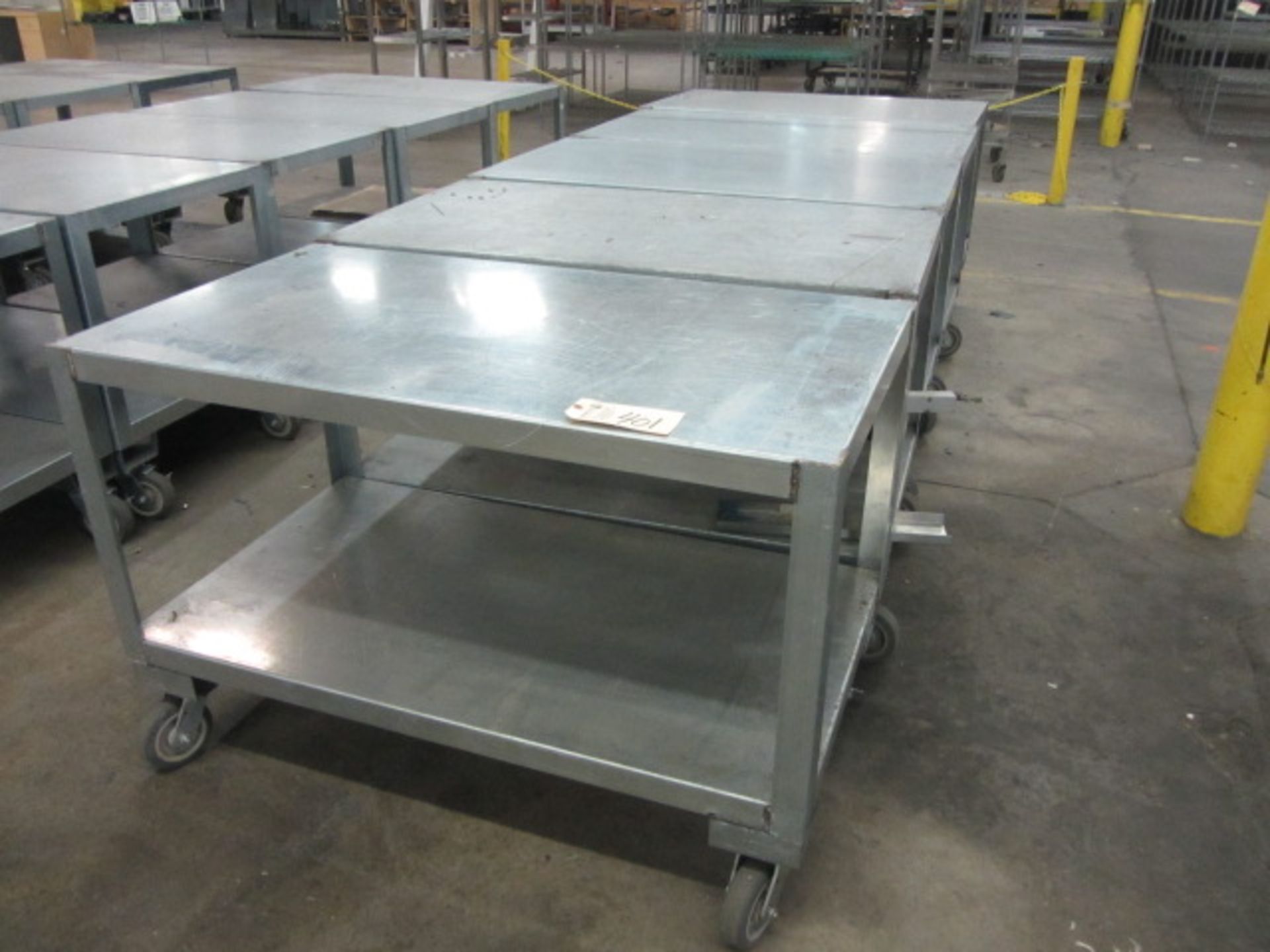 (5) Portable Stainless Steel Carts