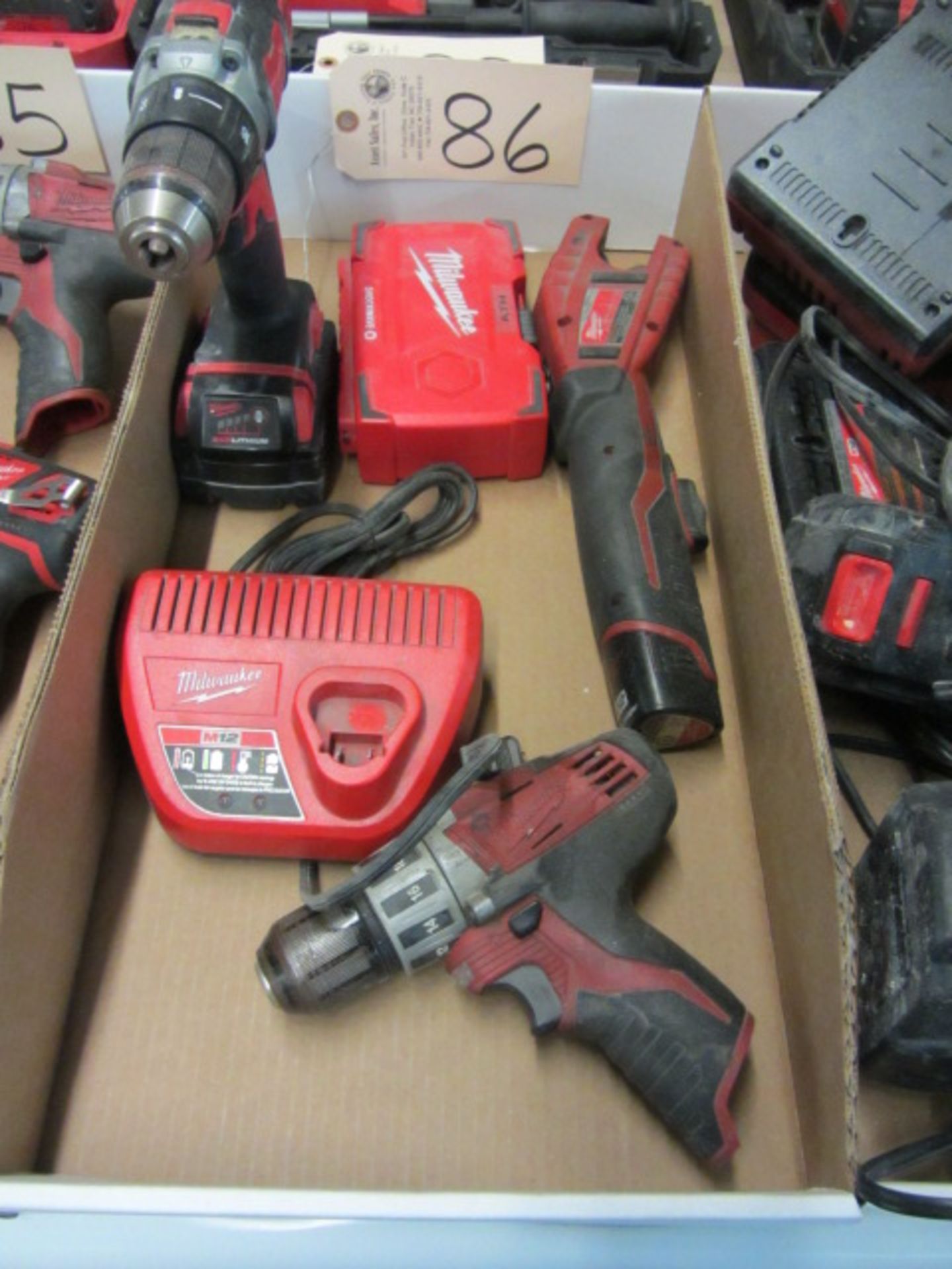 Milwaukee M12 Cordless Tube Cutter & (2) Drills with Battery & Charger