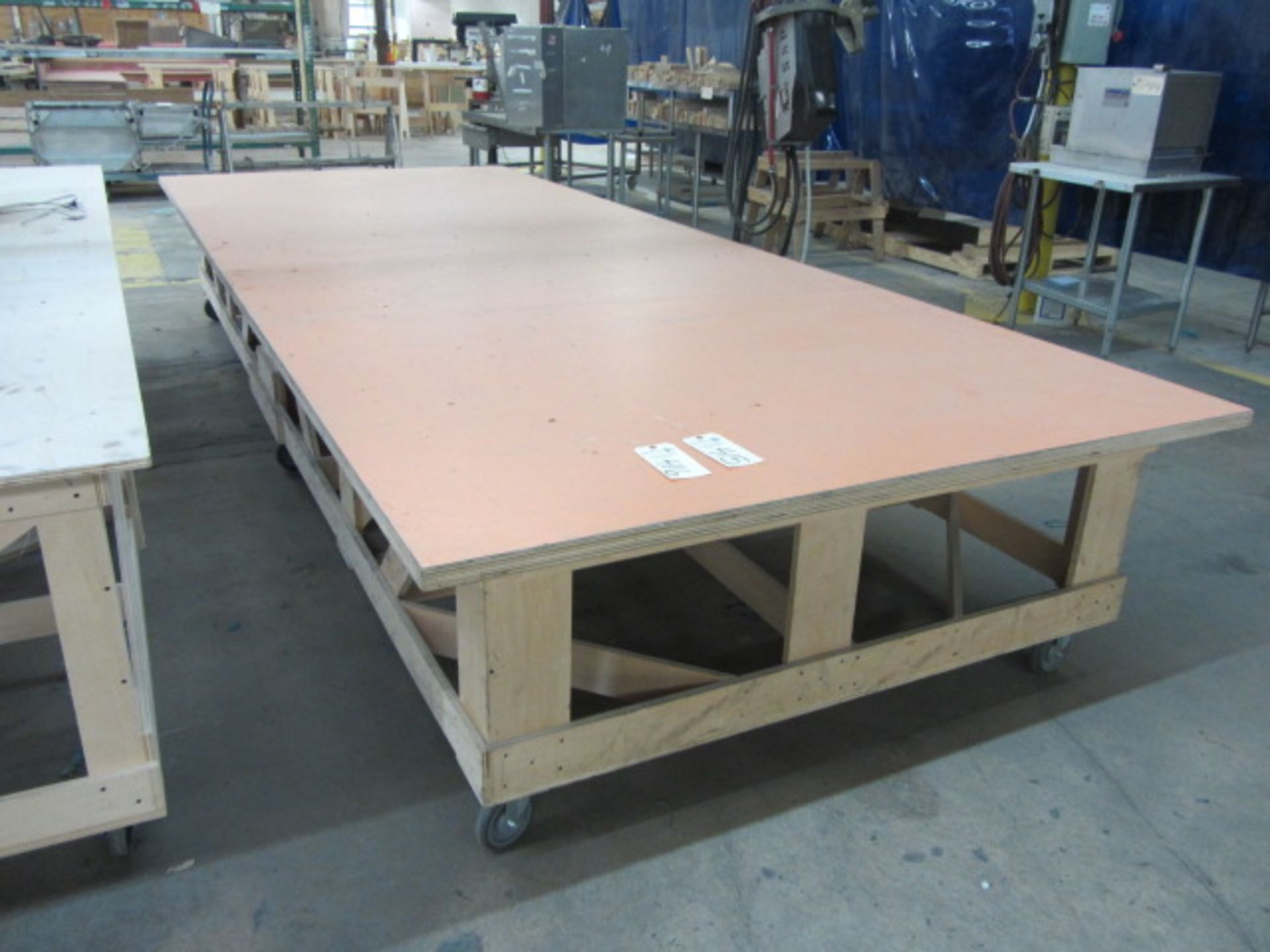 6' x 15' Portable Wood Layout Table