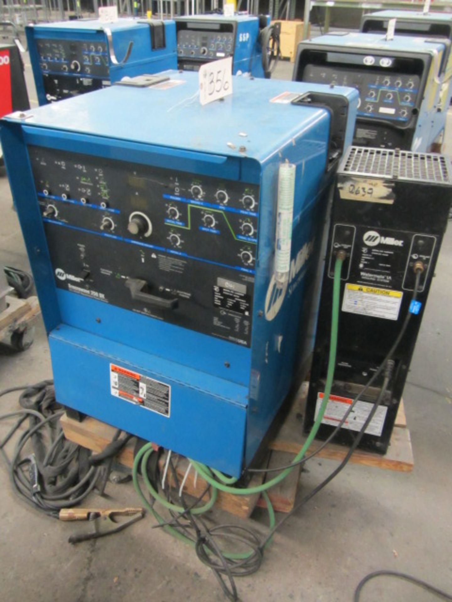 Miller Syncrowave 250DX Welder with Radiator, Guns, sn:LC350528