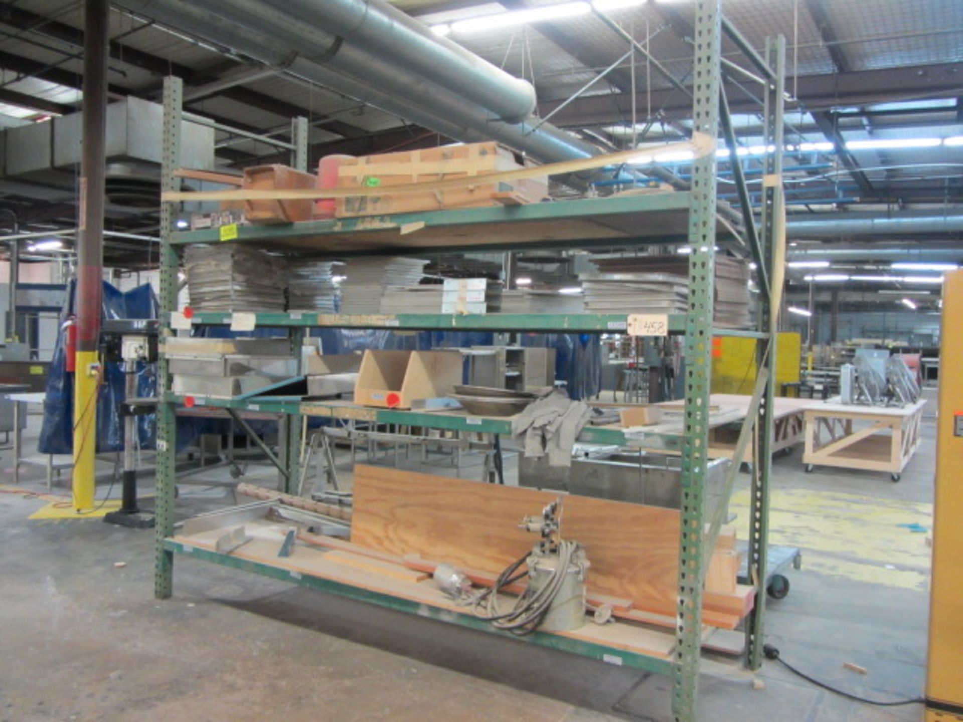 2 Sections Pallet Racking & Contents