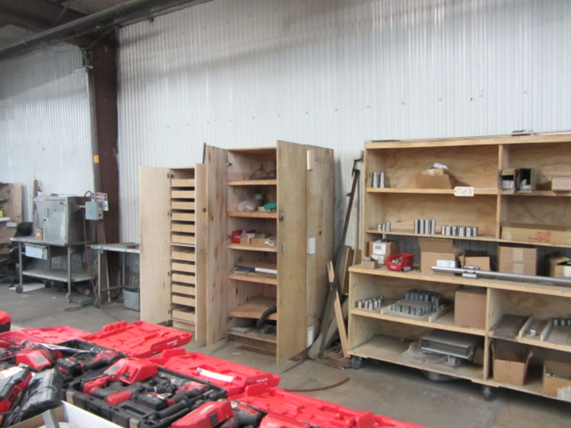 Workbenches & Cabinets (along wall)