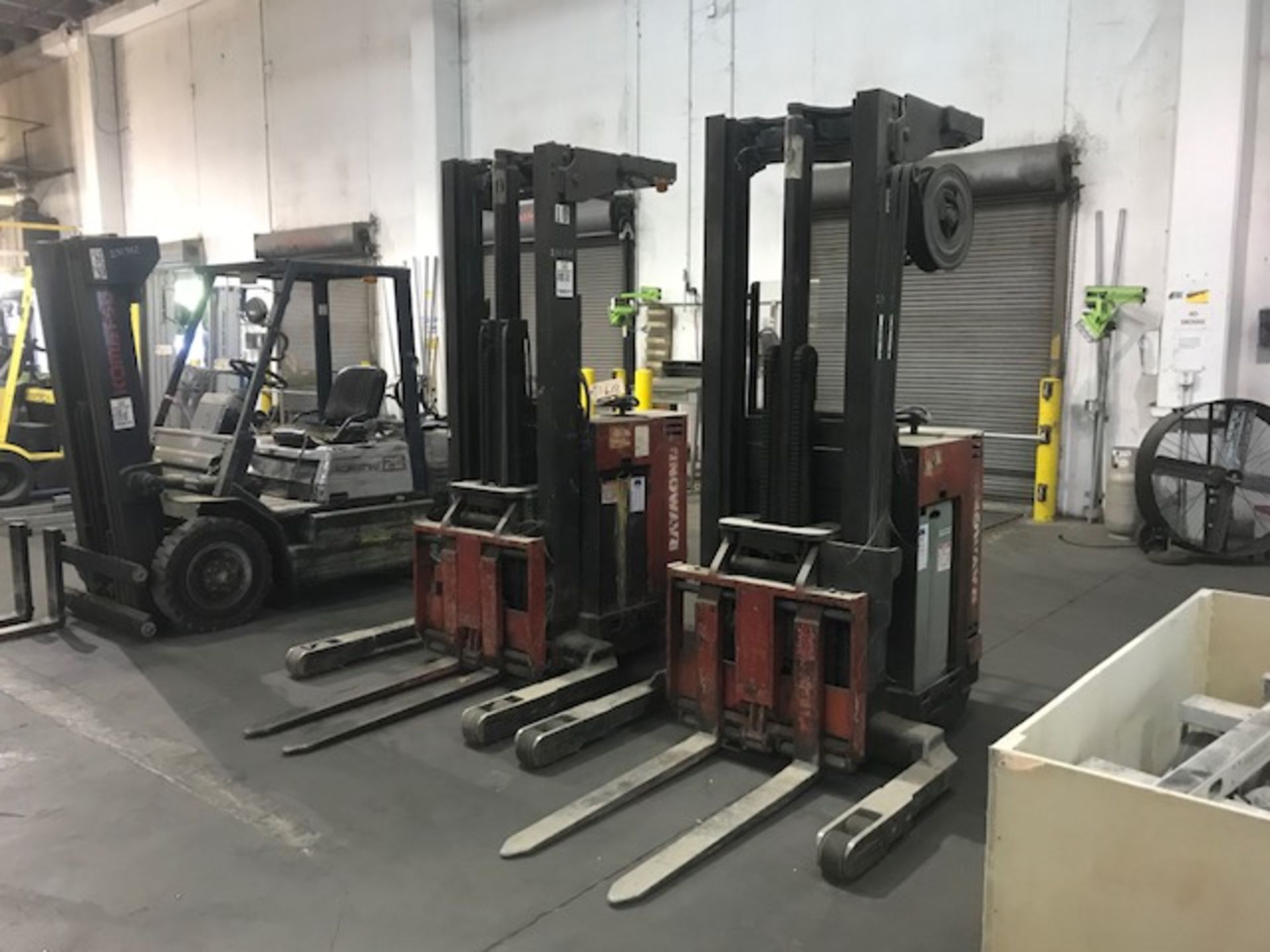 (2) Raymond Stand-Up Electric Forklifts (non running)