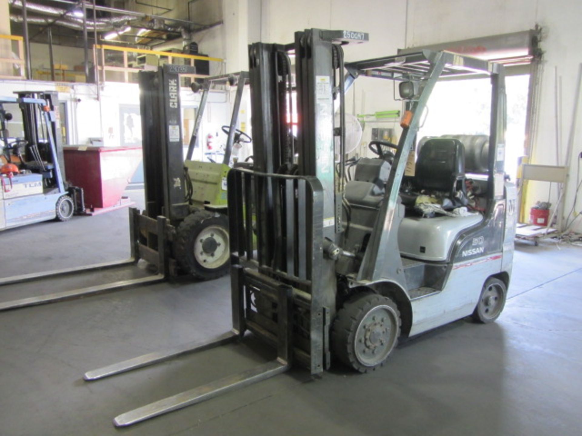 Nissan 50 4400lb Propane Forklift with 3-Stage Mast, Sideshift, sn:CPL02-9P2424