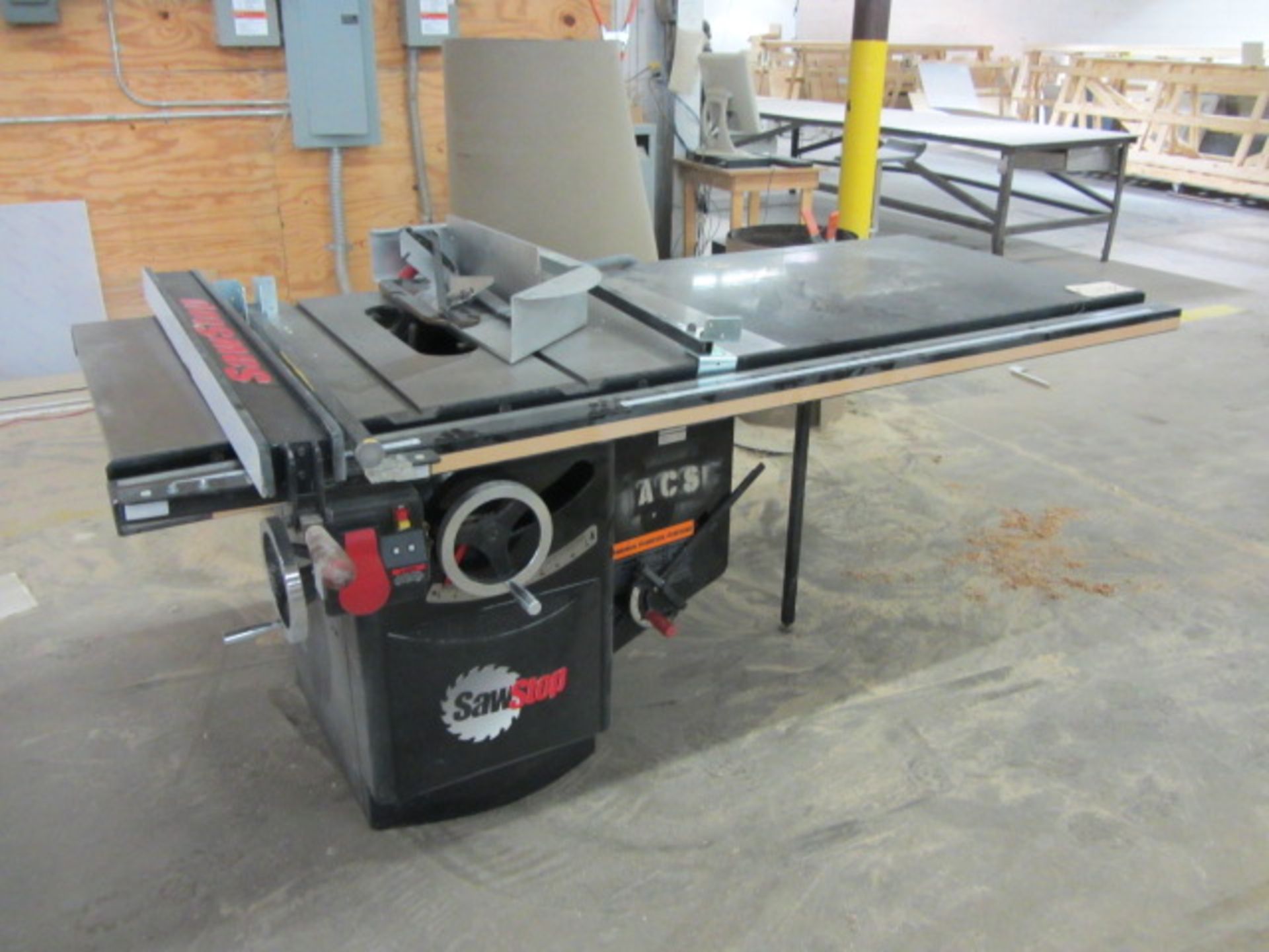 Saw Stop Table Saw with Saw Guide