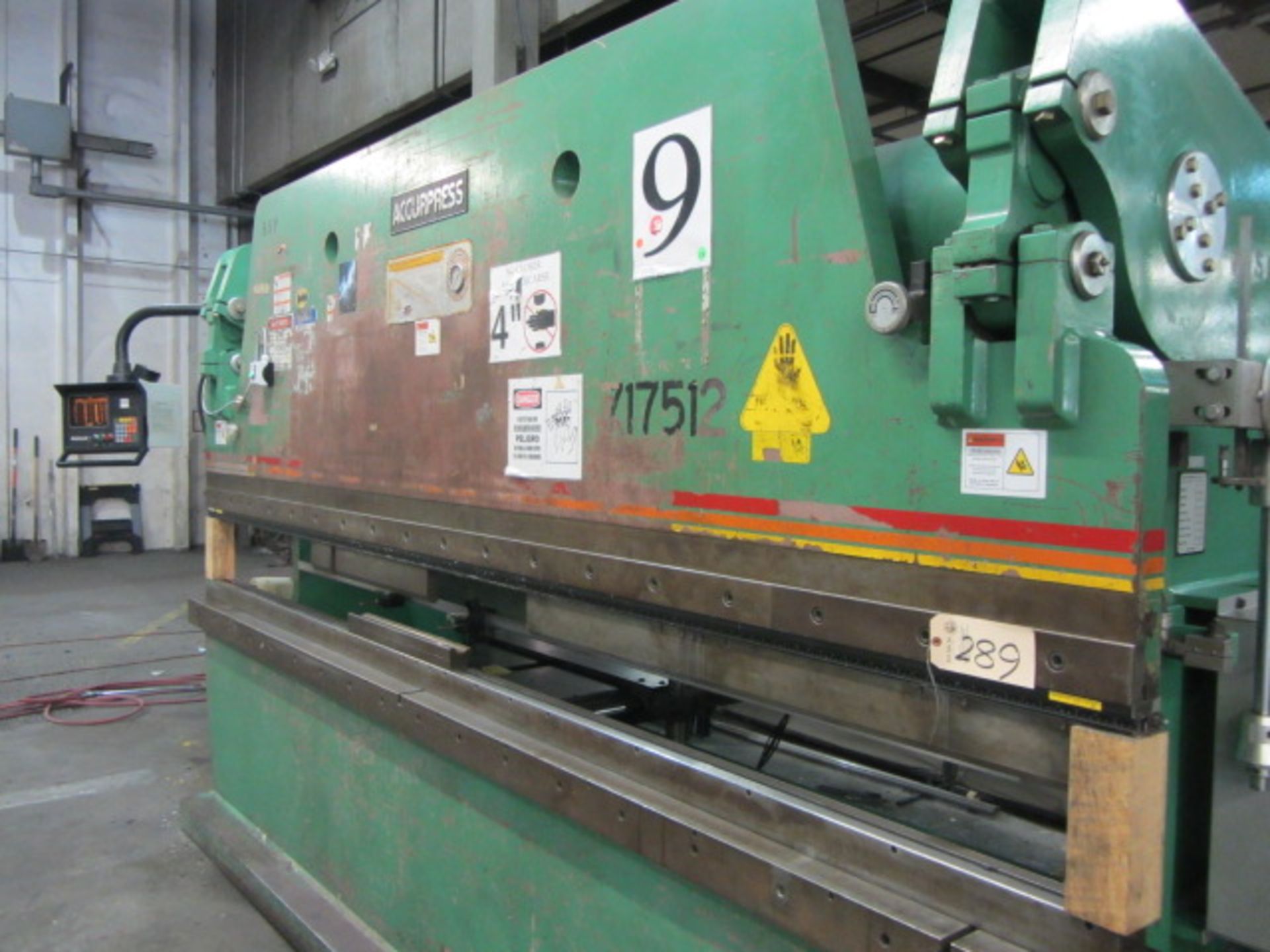 Accurpress Model 717512 175 Ton x 12' CNC Hydraulic Press Brake with 10' 4'' Between Housings, Hurco - Image 3 of 9