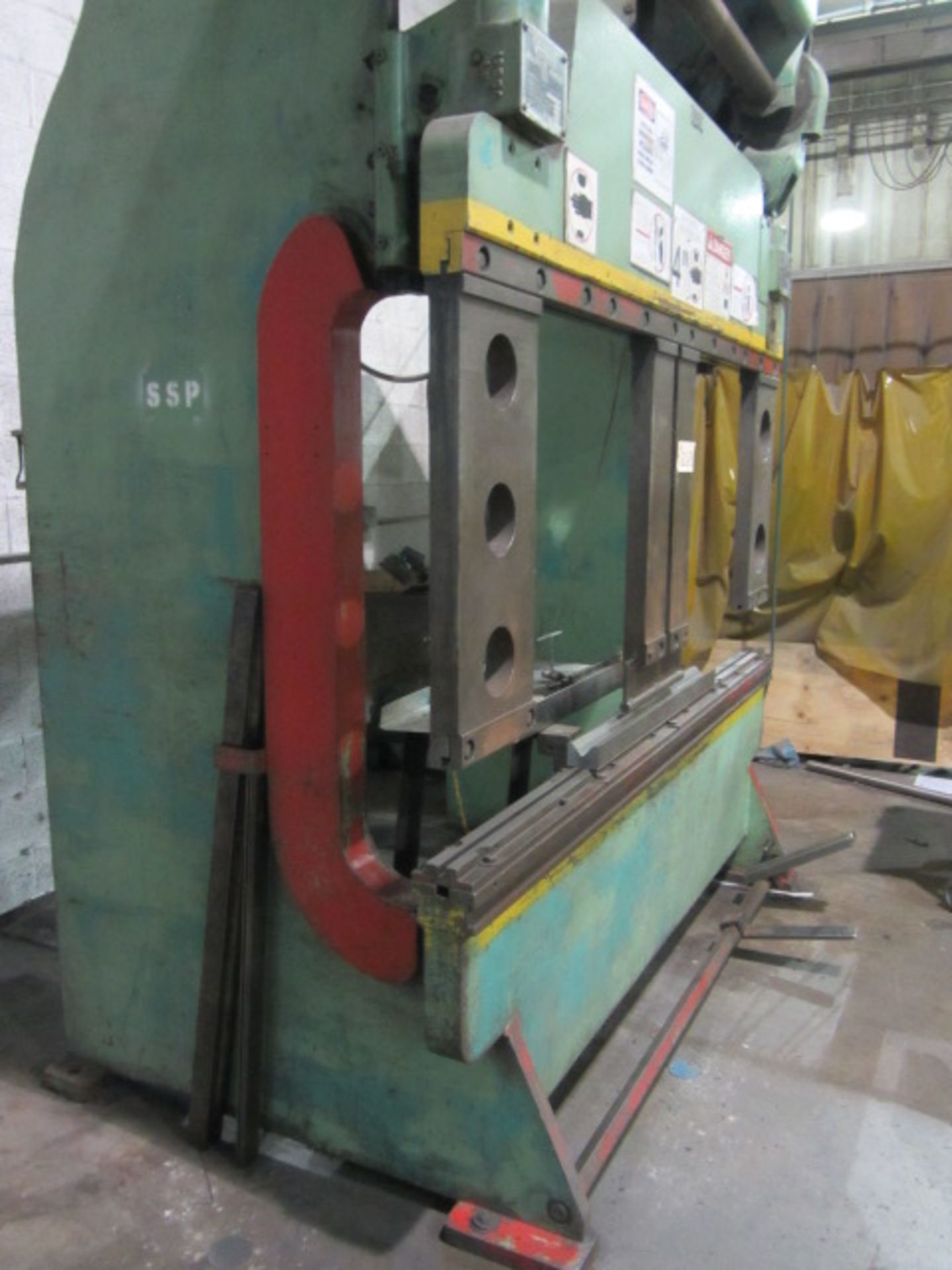 Verson 60 Ton x 8' Special Press Brake for Deep Reach, 40'' Shut Height, 3'' Stroke, 4'' Adjustment, - Image 3 of 6