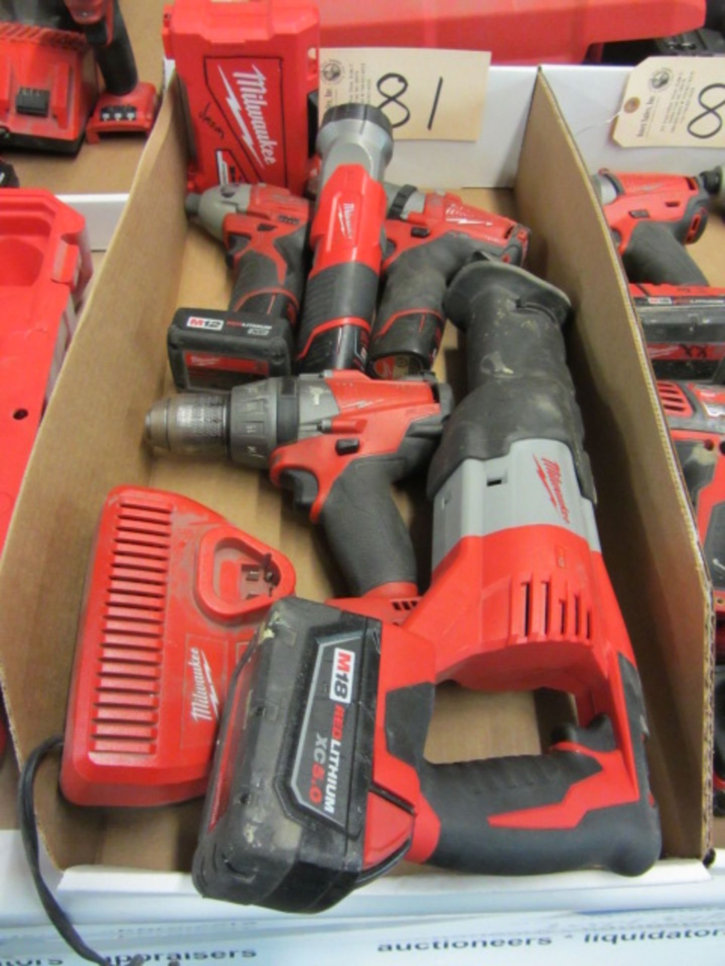 Milwaukee M12/M18 Cordless Sawzall, Impact & Drill with Battery & Charger