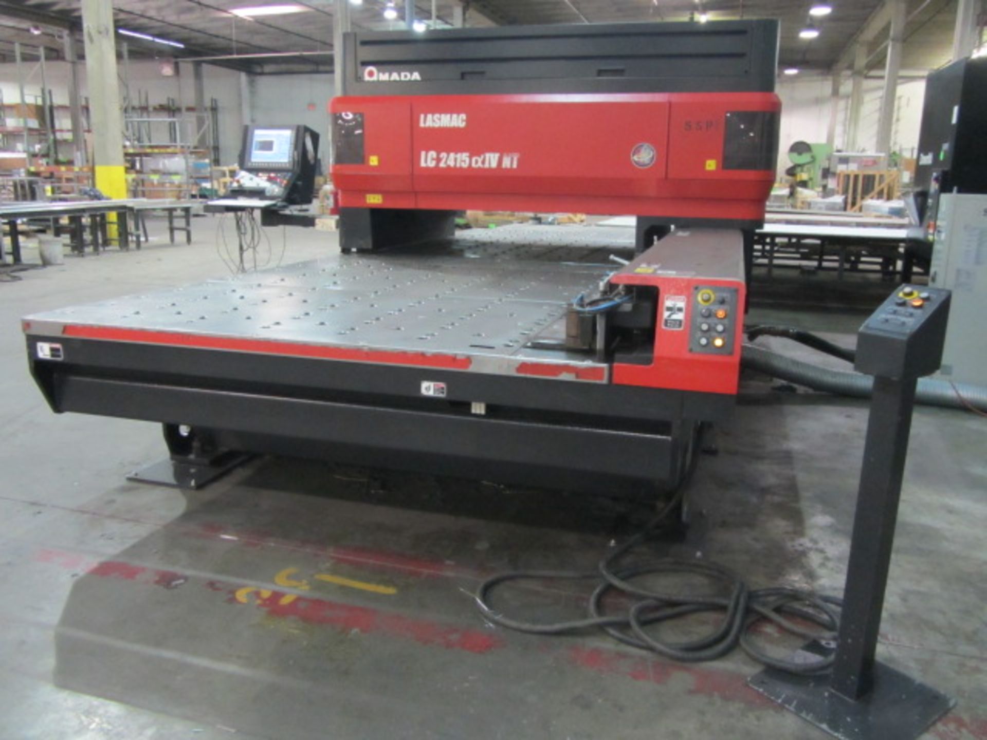 Amada Model Lasmac LC2415aIVNT 4000 Watt Laser Burning Machine with Approx 5' x 16' Roller Work - Image 10 of 10