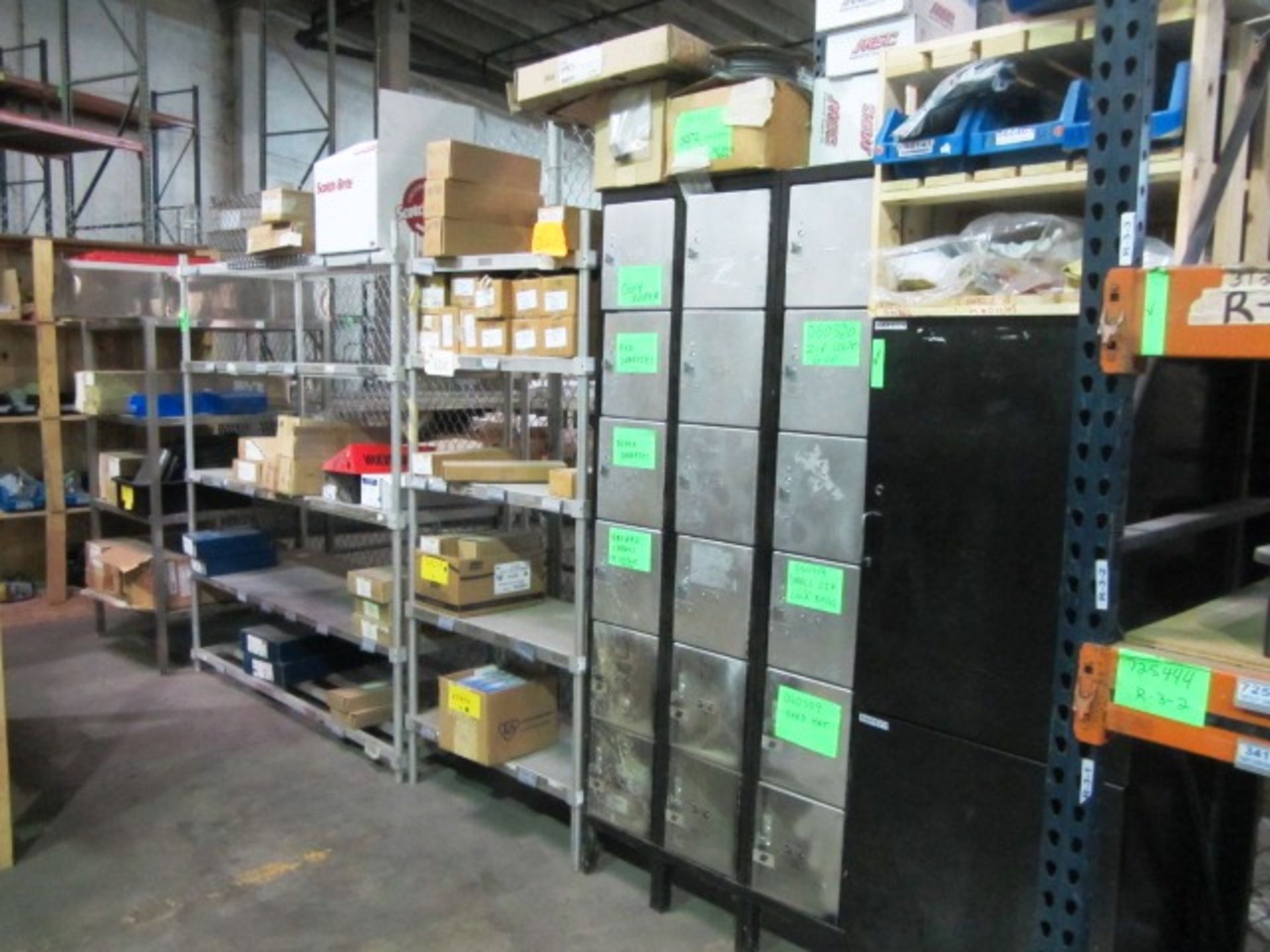 Contents of (2) Metal Racks, (1) Wood Rack consisting of Assembly Parts