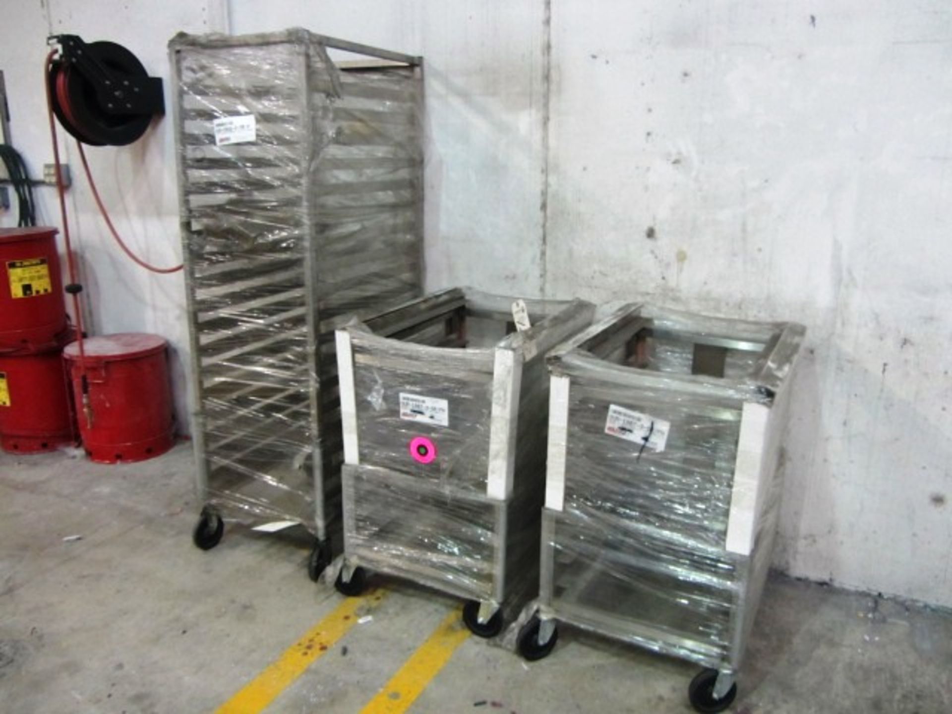 (3) Stainless Steel Carts