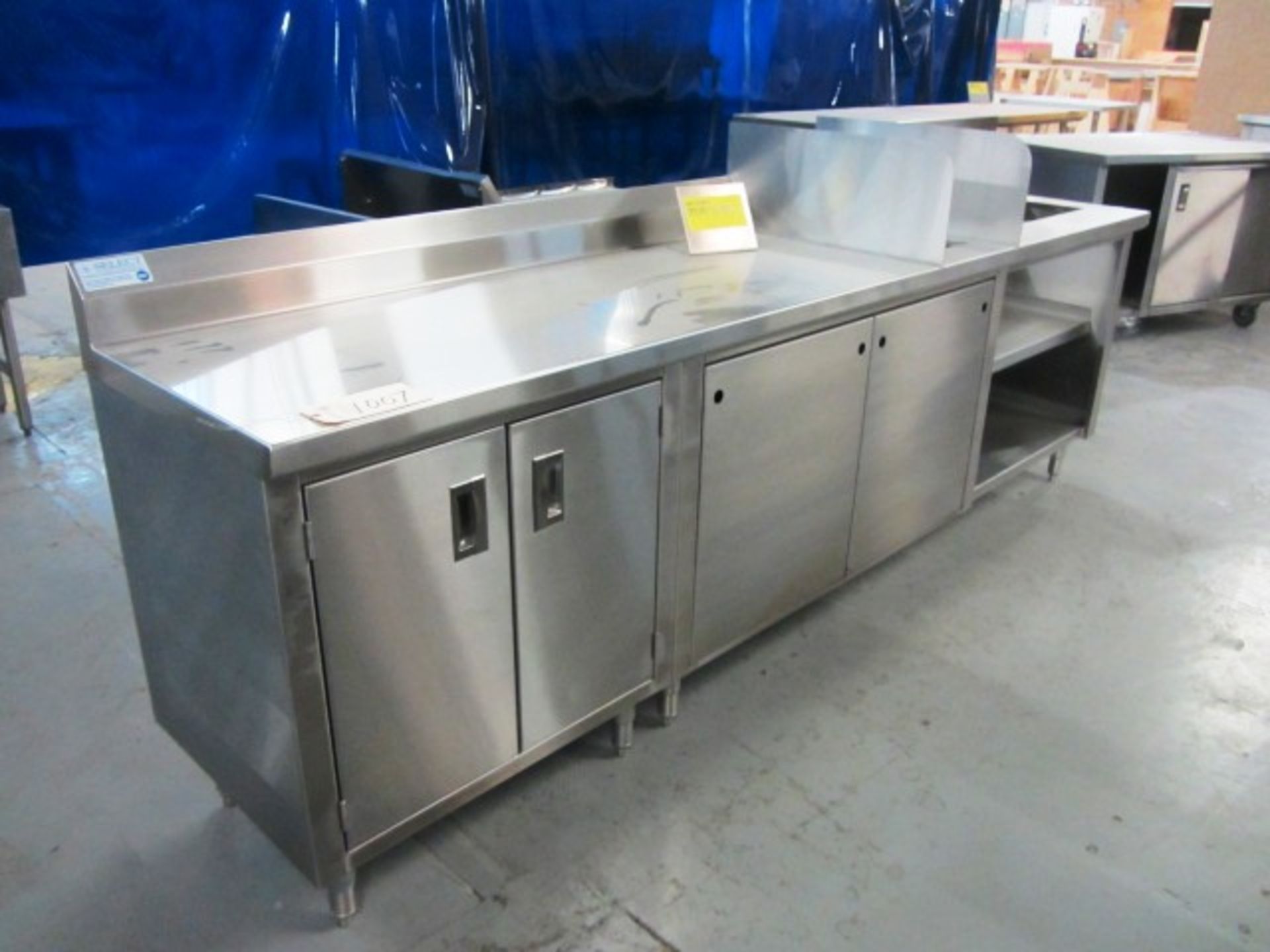 Stainless Steel Cabinet, 108'' x 24'', Y9TCBD-21-0001