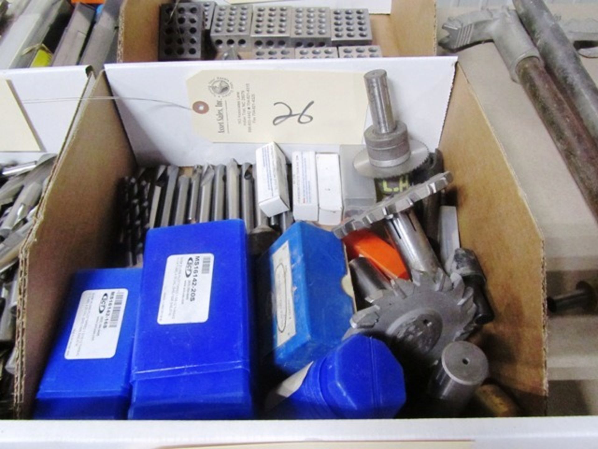 Assorted Tooling consisting of Carbide Spot Drills, Port Tools, Keyway Cutters, Etc.