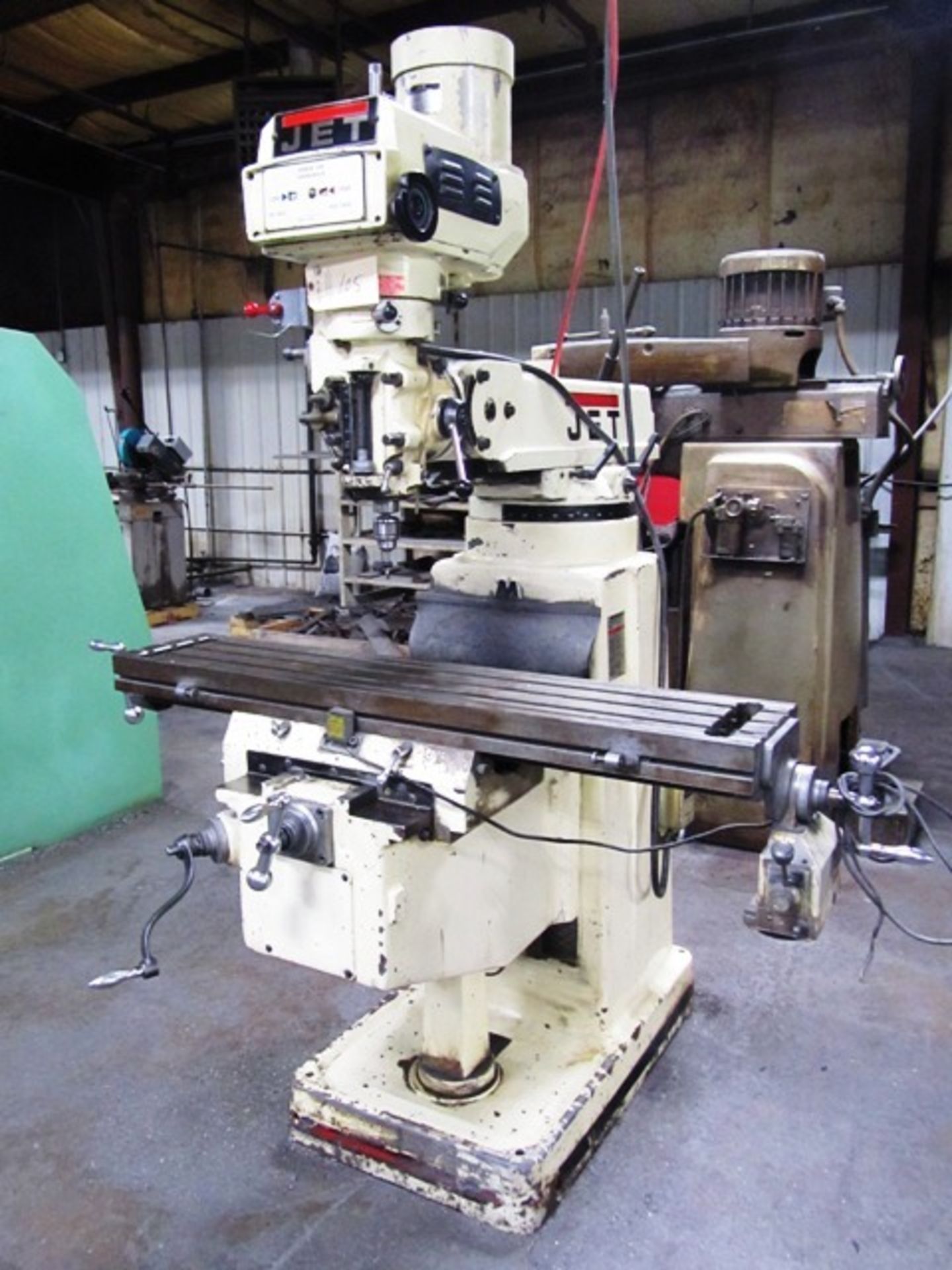 Jet Variable Speed Vertical Milling Machine with 12'' x 48'' Power Feed Table, Variable Spindle