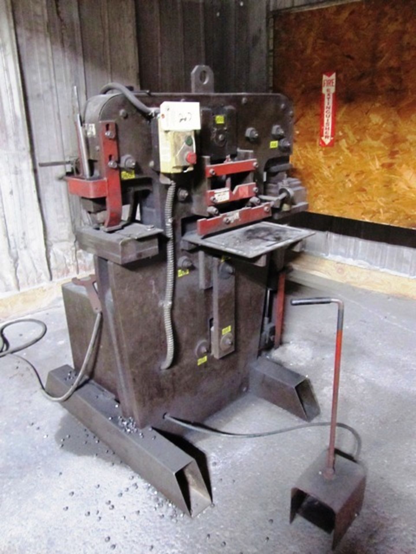 Edwards Approx 45 Ton Ironworker with Plate Shear, Punch, Angles, Notching, Dual Side, Foot Pedal