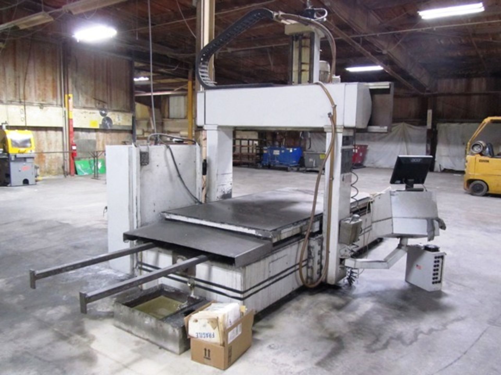 Milltronics BR50 CNC Vertical Bridge Mill with 48'' x 98'' Table, #40 Taper Spindle, 50'' X-Axis - Image 3 of 3
