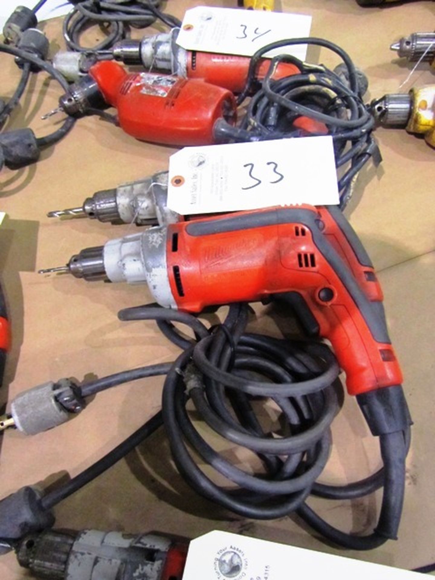 (2) Milwaukee Electric Hand Drills