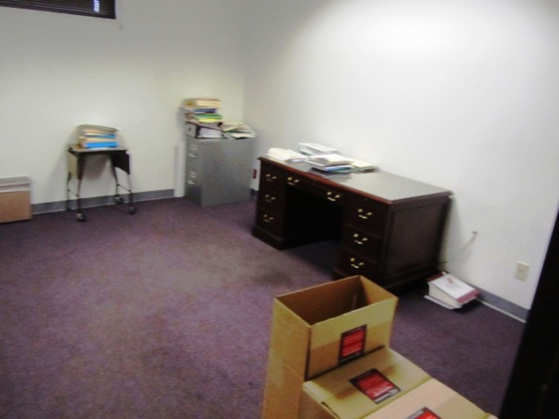 Contents of Offices consisting of Desk, Filing Cabinets