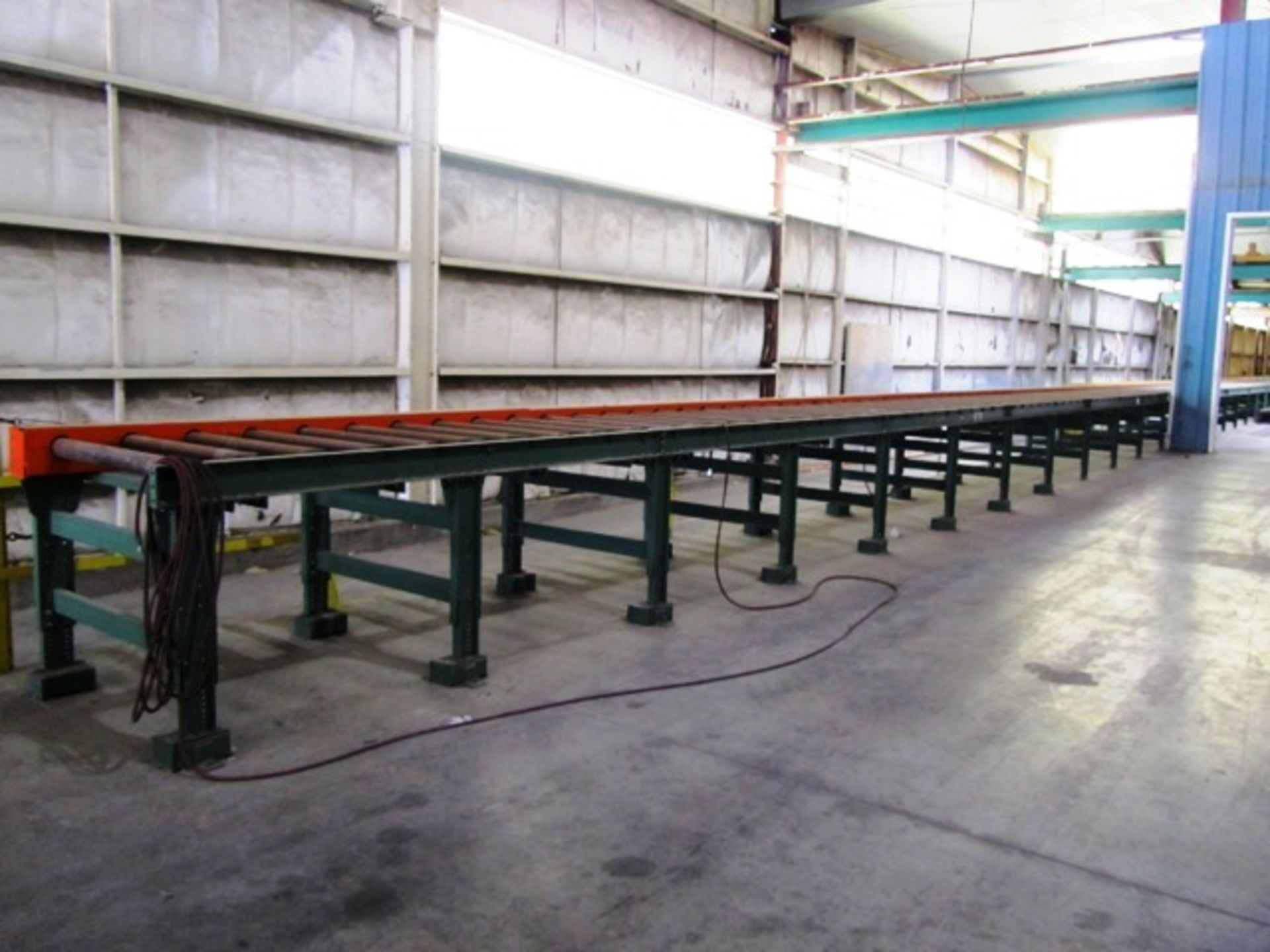 Roach Approx 112' Long x 40'' Wide Power Roller Conveyor