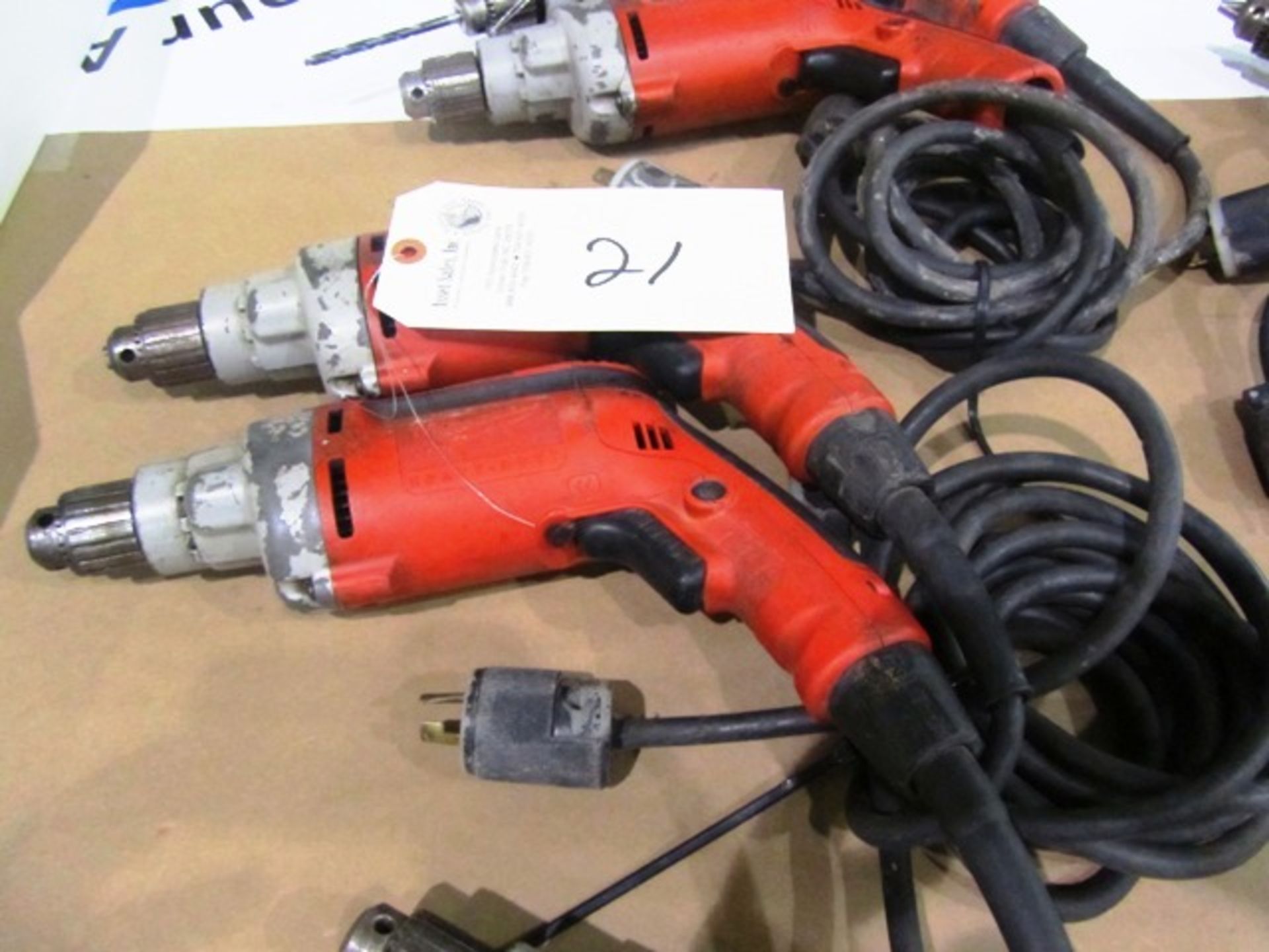 (2) Milwaukee Electric Hand Drills