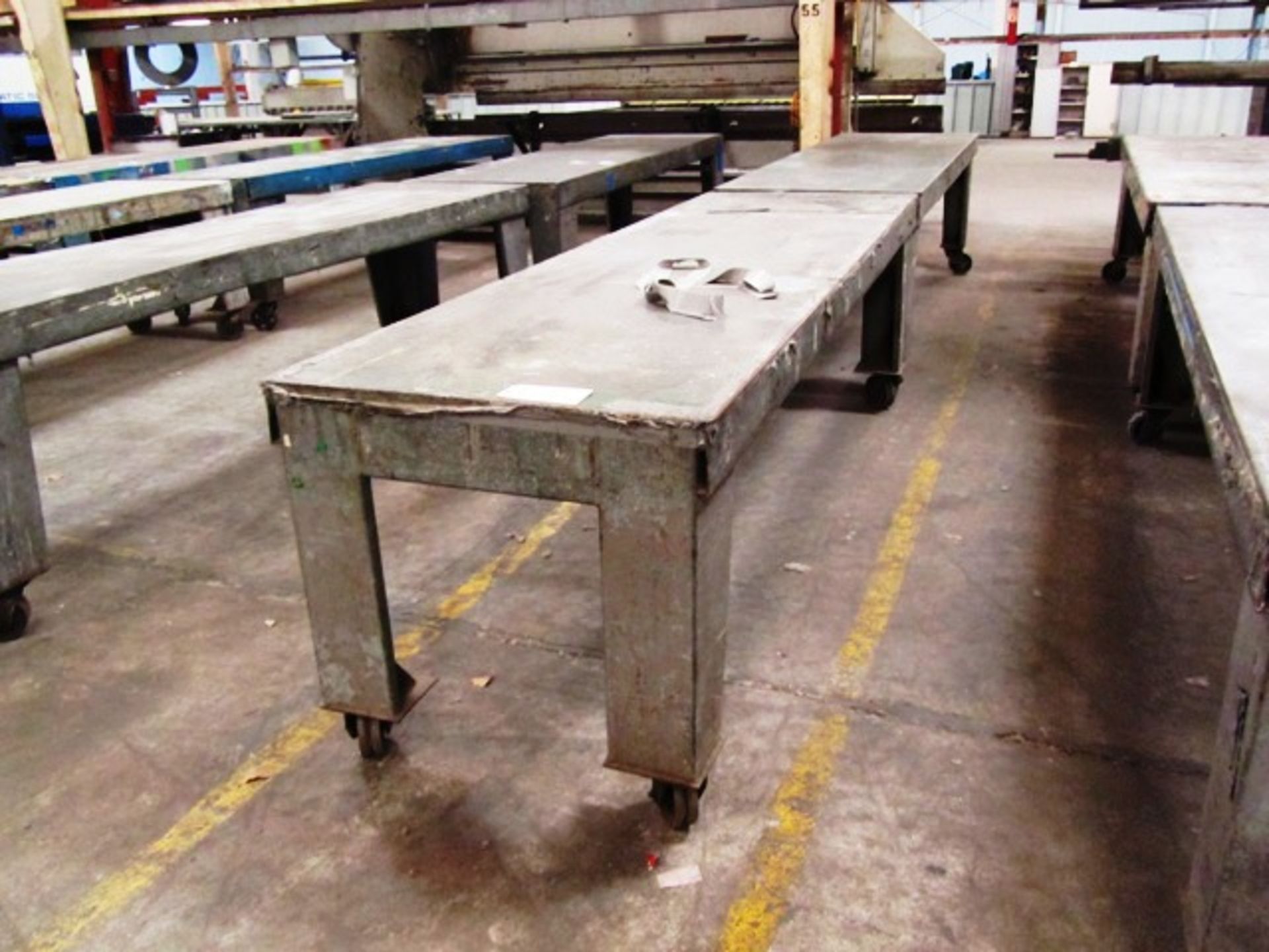 (2) 3' x 10' Portable Steel Tables