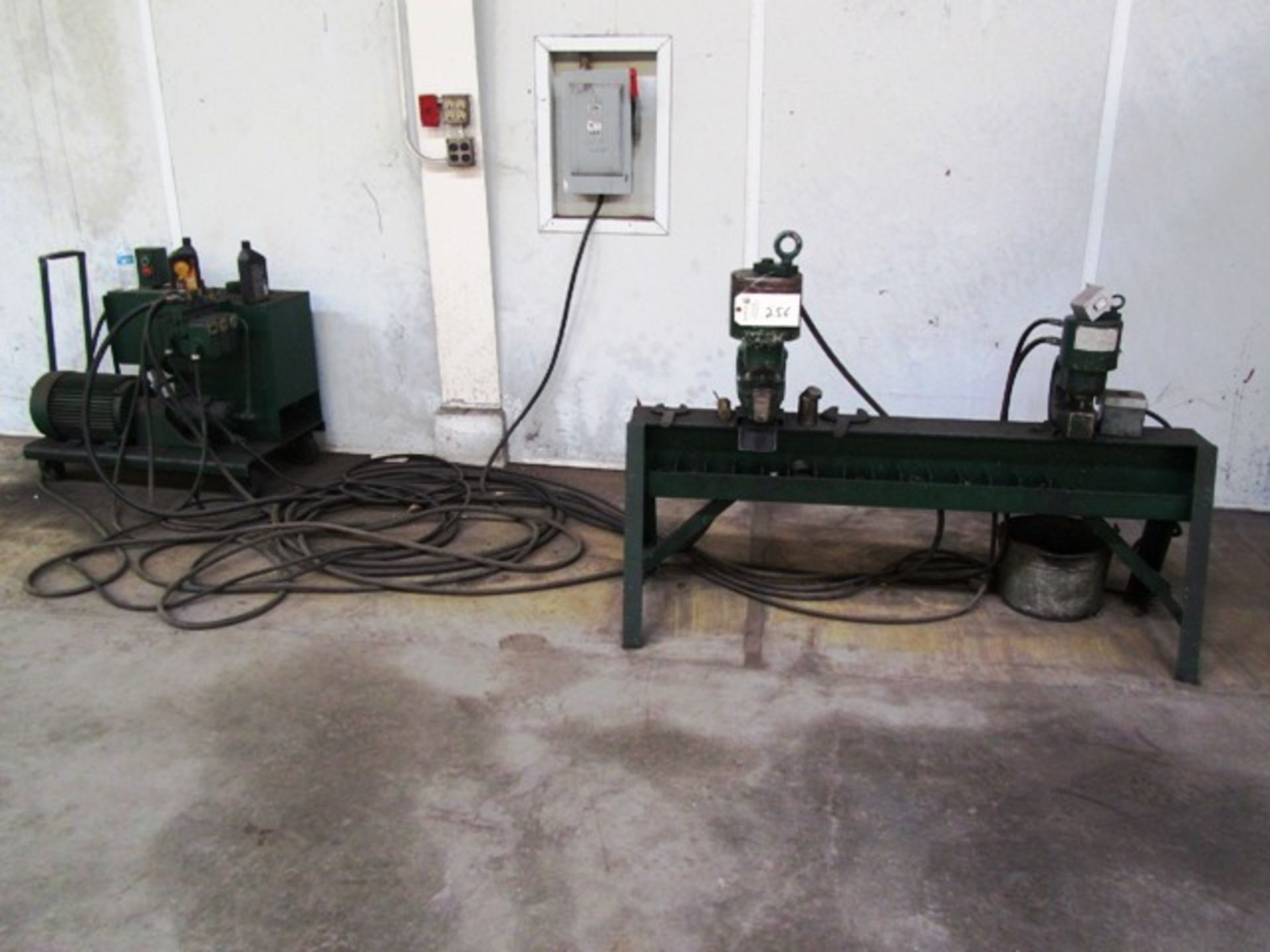 Whitney Dual Hydraulic Punches, (1) 30 Ton, (1) Approx 50 Ton with Tooling