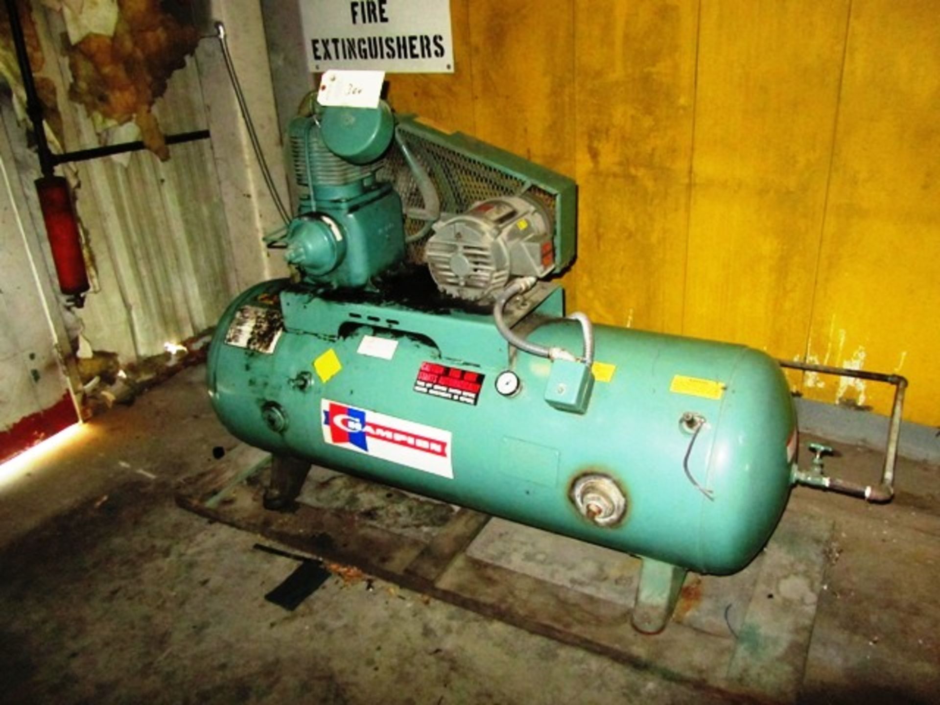 Champion Single Stage 5 HP Horizontal Tank Mounted Air Compressor