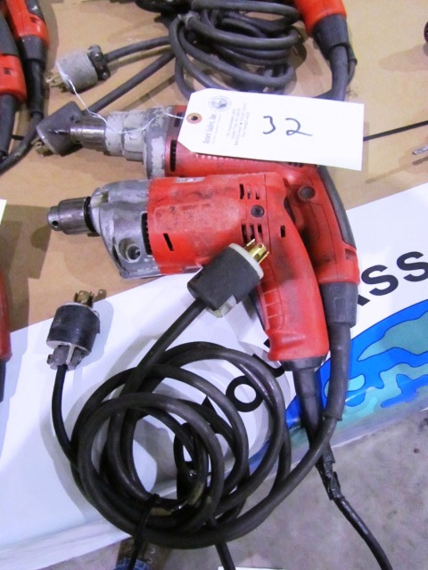 (2) Milwaukee Electric Hand Drills