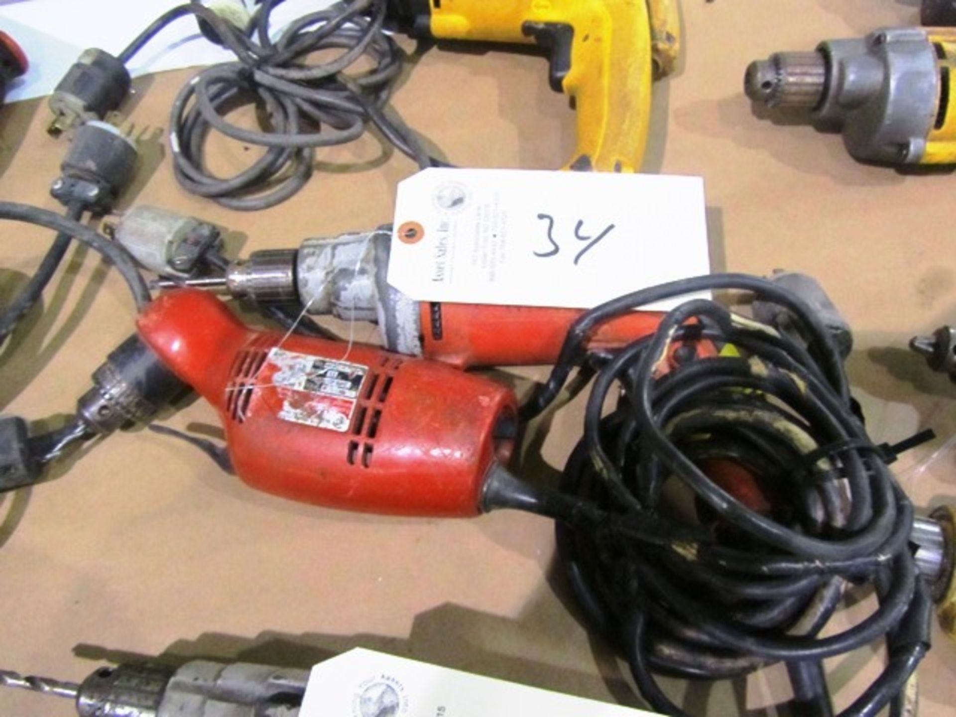 (2) Milwaukee Electric Hand Drills