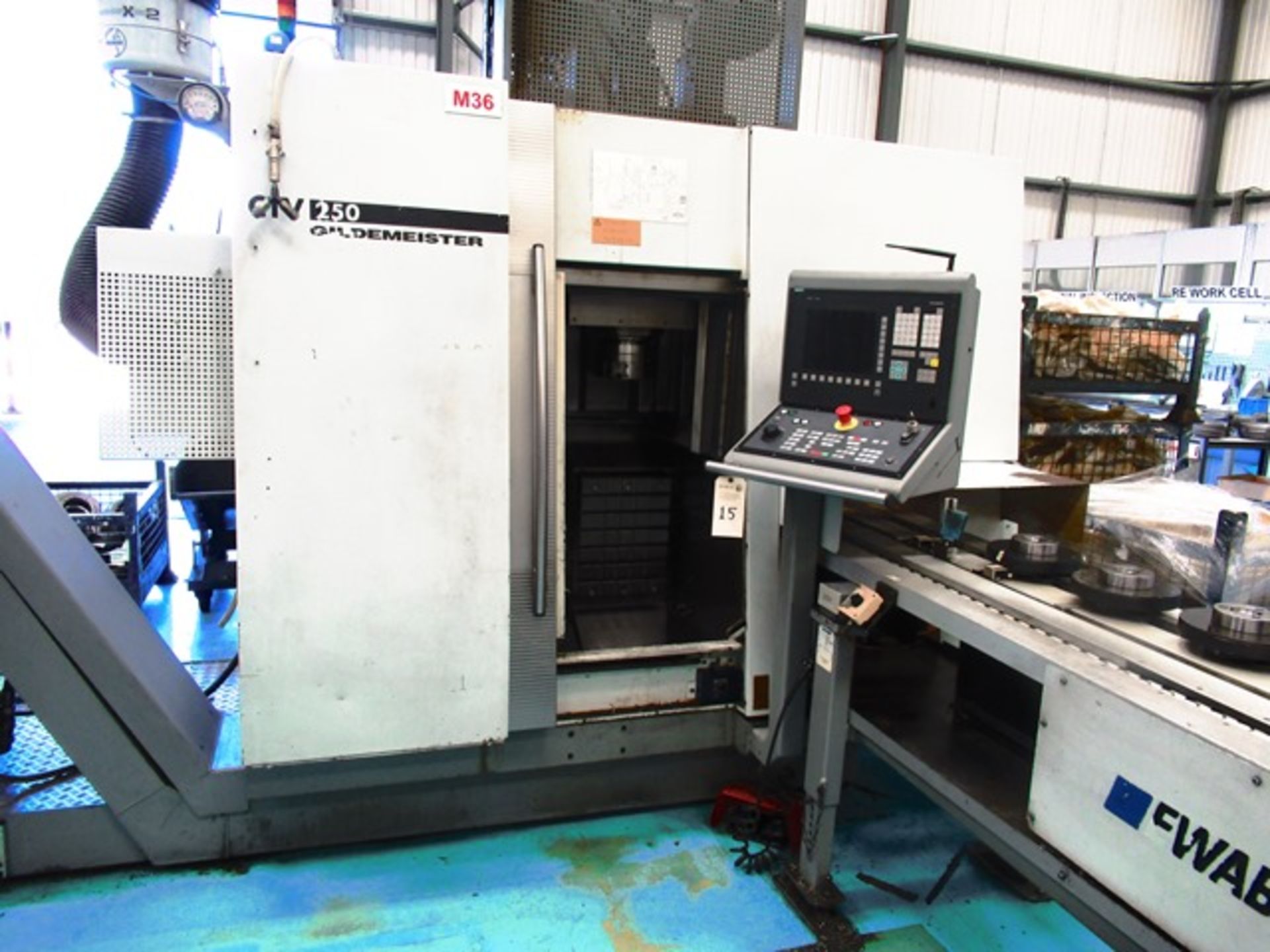 Gildemeister CTV250 CNC Vertical Production Turning Center with Approx. 13.8'' Maximum Turning