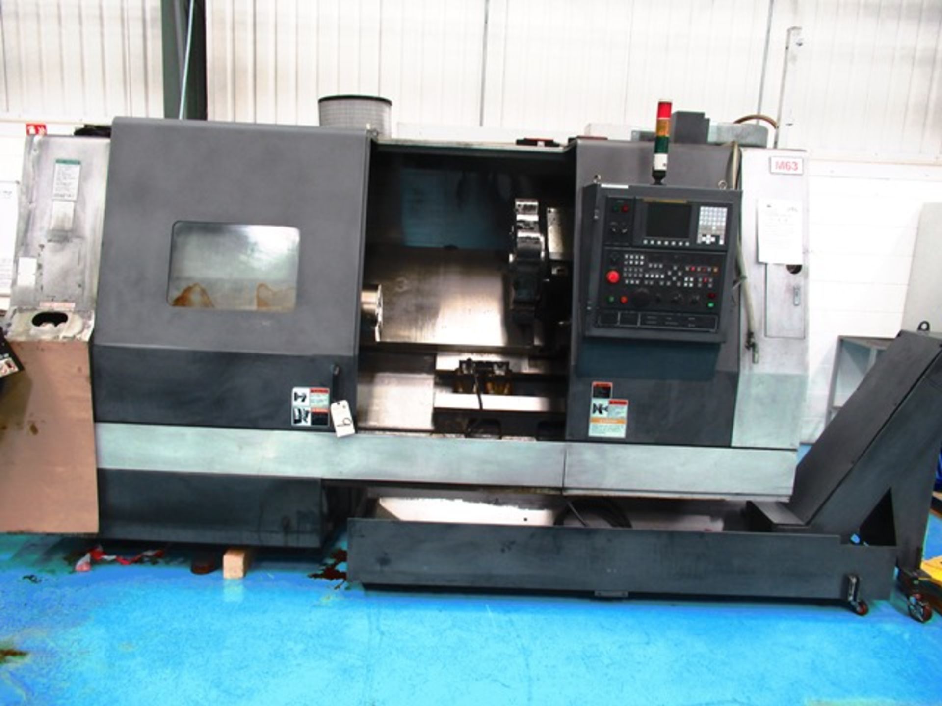 Samsung Model SL35 2-Axis CNC Turning Center with 12'' 3-Jaw Chuck, 890mm Maximum Distance to