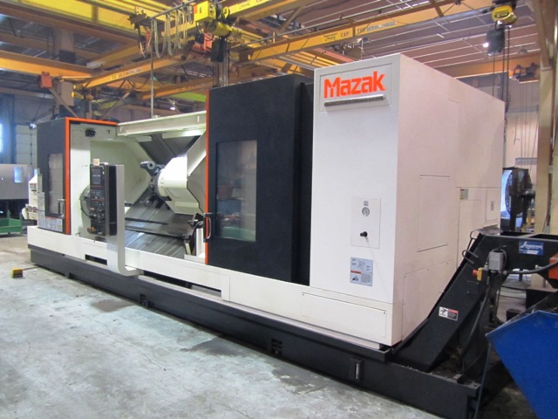 Mazak Slant Turn 550M Large Bore CNC Turning Center with 12-1/2'' Thru-Hole, Milling, Front 4-Jaw - Image 8 of 9