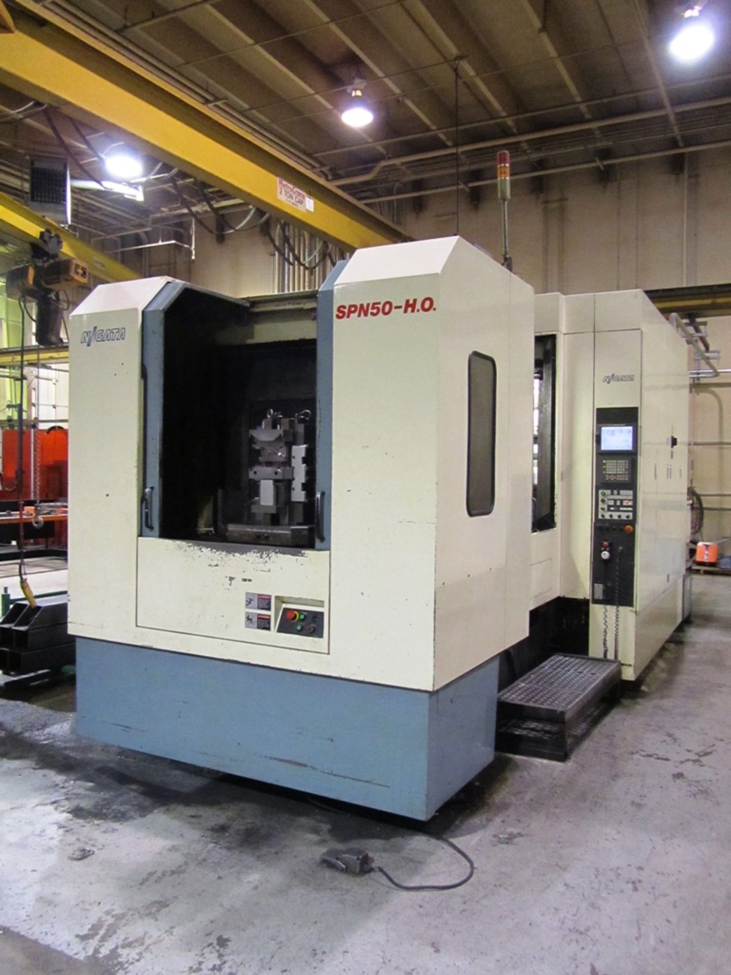 Niigata SPN-H.O. CNC Horizontal Machining Center, 4-Axis with (2) 19.75'' x 19.75'' Pallets, .001