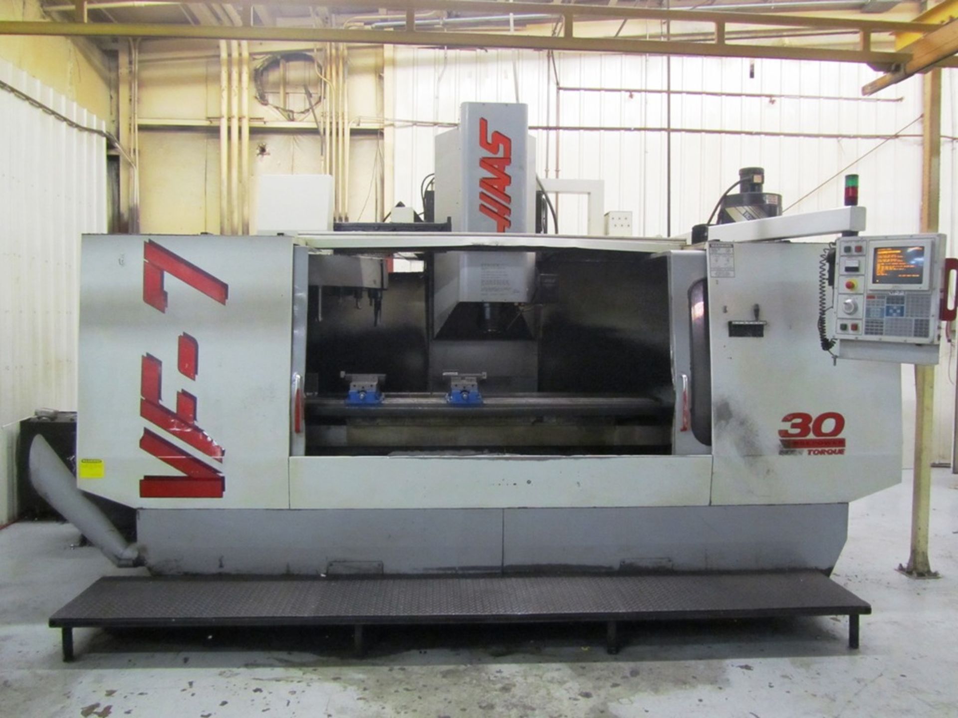 Haas VF7 CNC Vertical Machining Center with 28'' x 84'' Table, #50 Taper Spindle Speeds to 5000 RPM,