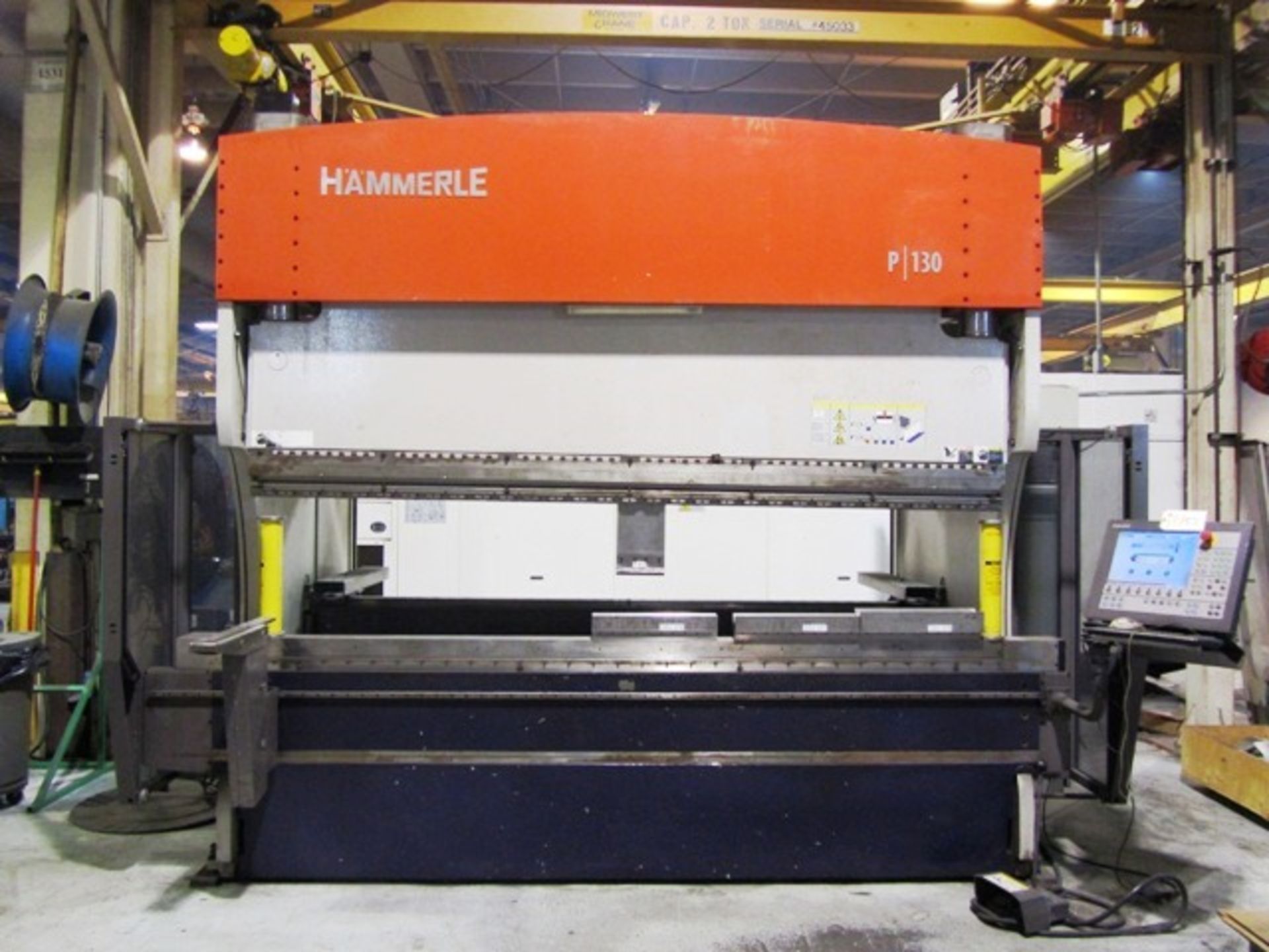 Bystronic (Hammerle) Model P130-310 130 Ton x 10' 6-Axis CNC Hydraulic Press Brake with 122''