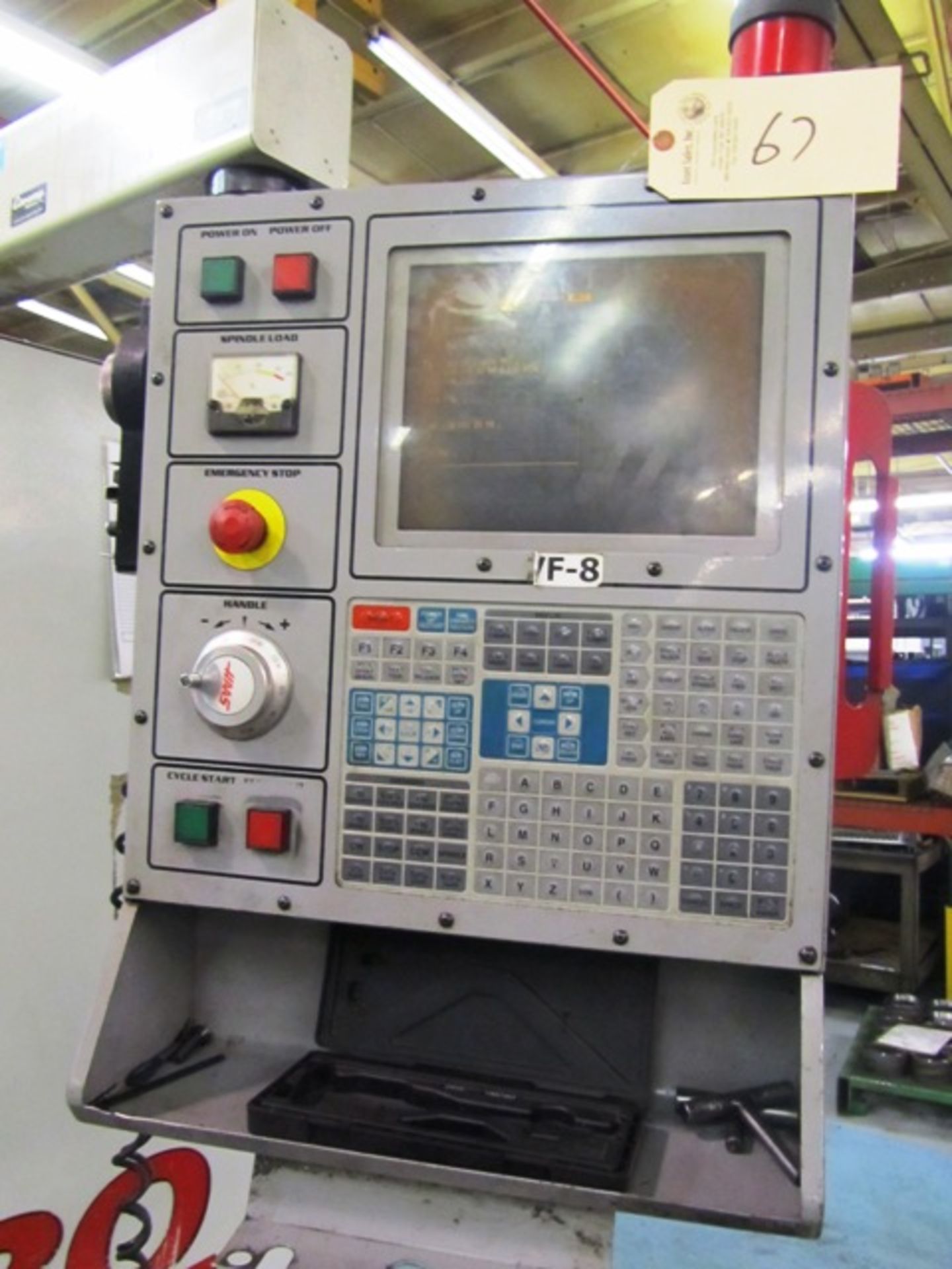 Haas VF8 CNC Vertical Machining Center with 36'' x 64'' Table, #50 Taper Spindle Speeds to 5000 RPM, - Image 2 of 6