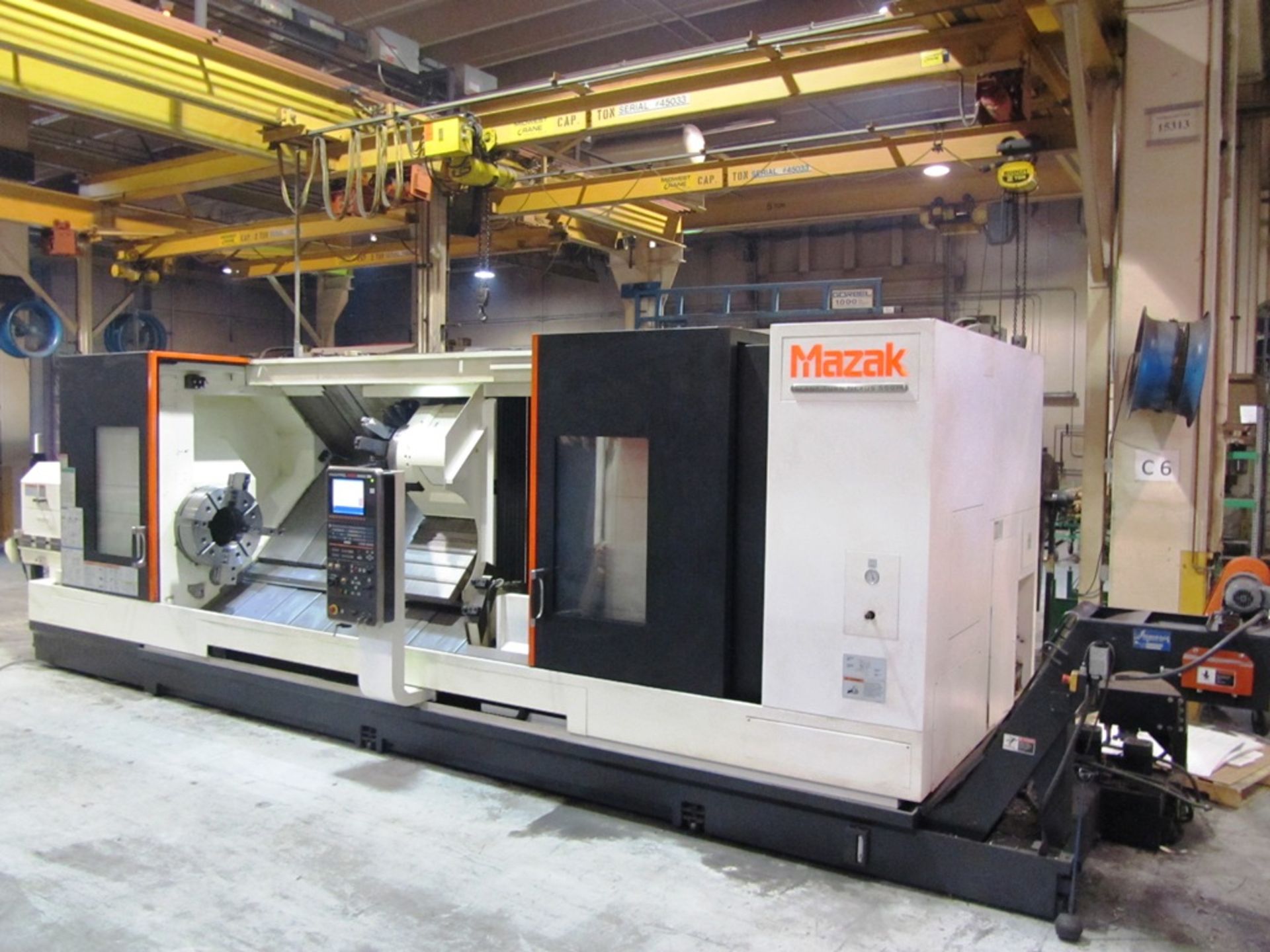 Mazak Slant Turn 550M Large Bore CNC Turning Center with 12-1/2'' Thru-Hole, Milling, Front 4-Jaw - Image 2 of 9