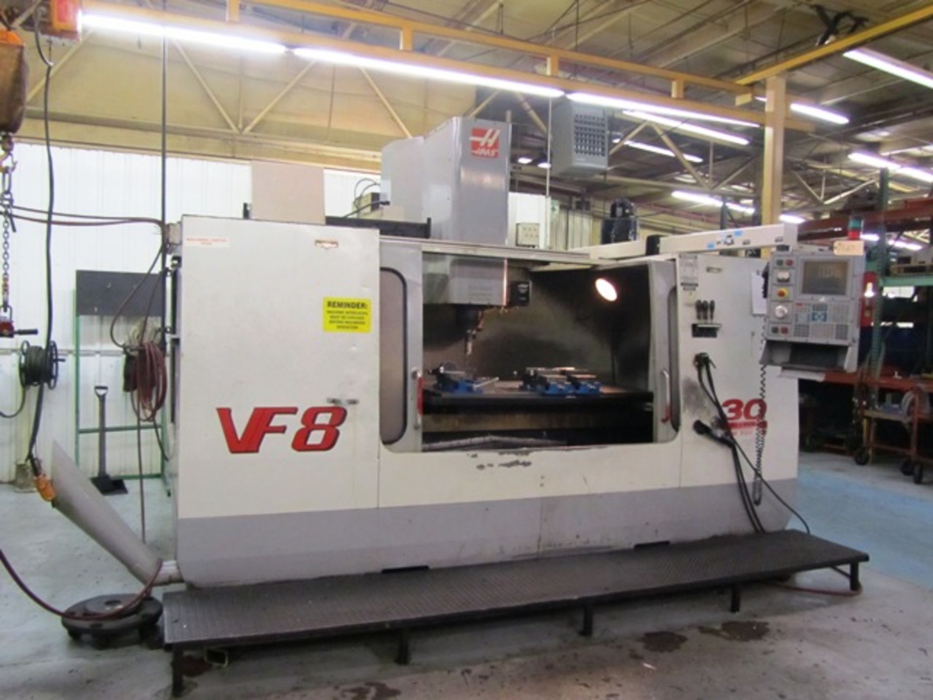 Haas VF8 CNC Vertical Machining Center with 36'' x 64'' Table, #50 Taper Spindle Speeds to 5000 RPM, - Bild 6 aus 6