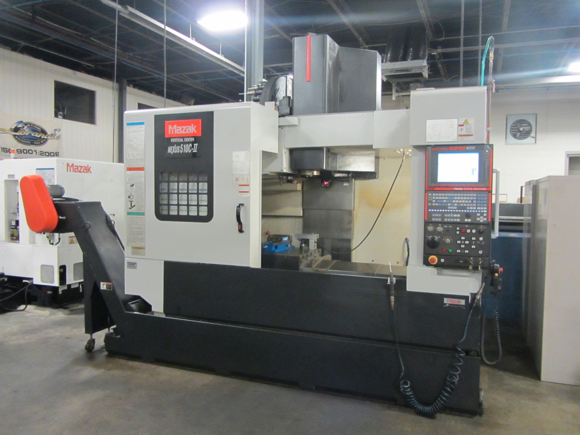 Mazak Nexus 510C-II CNC Vertical Machining Center with 21-1/2'' x 51'' Table, 42'' X-Axis, 20'' Y-