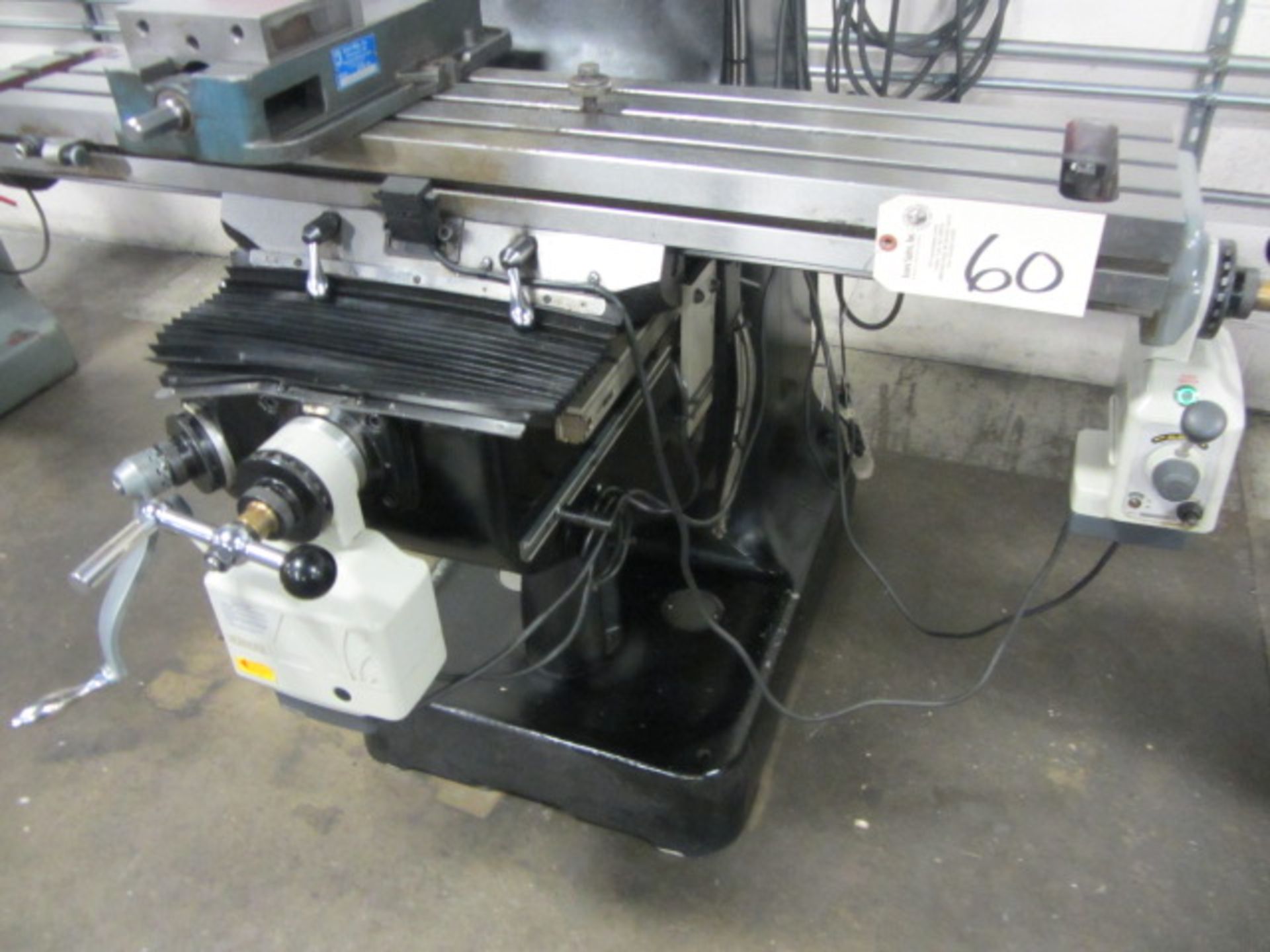 Vectrax Vari-Speed Vertical Milling Machine with 9'' x 48'' Power Feed Table, Longitudinal Power - Image 2 of 7