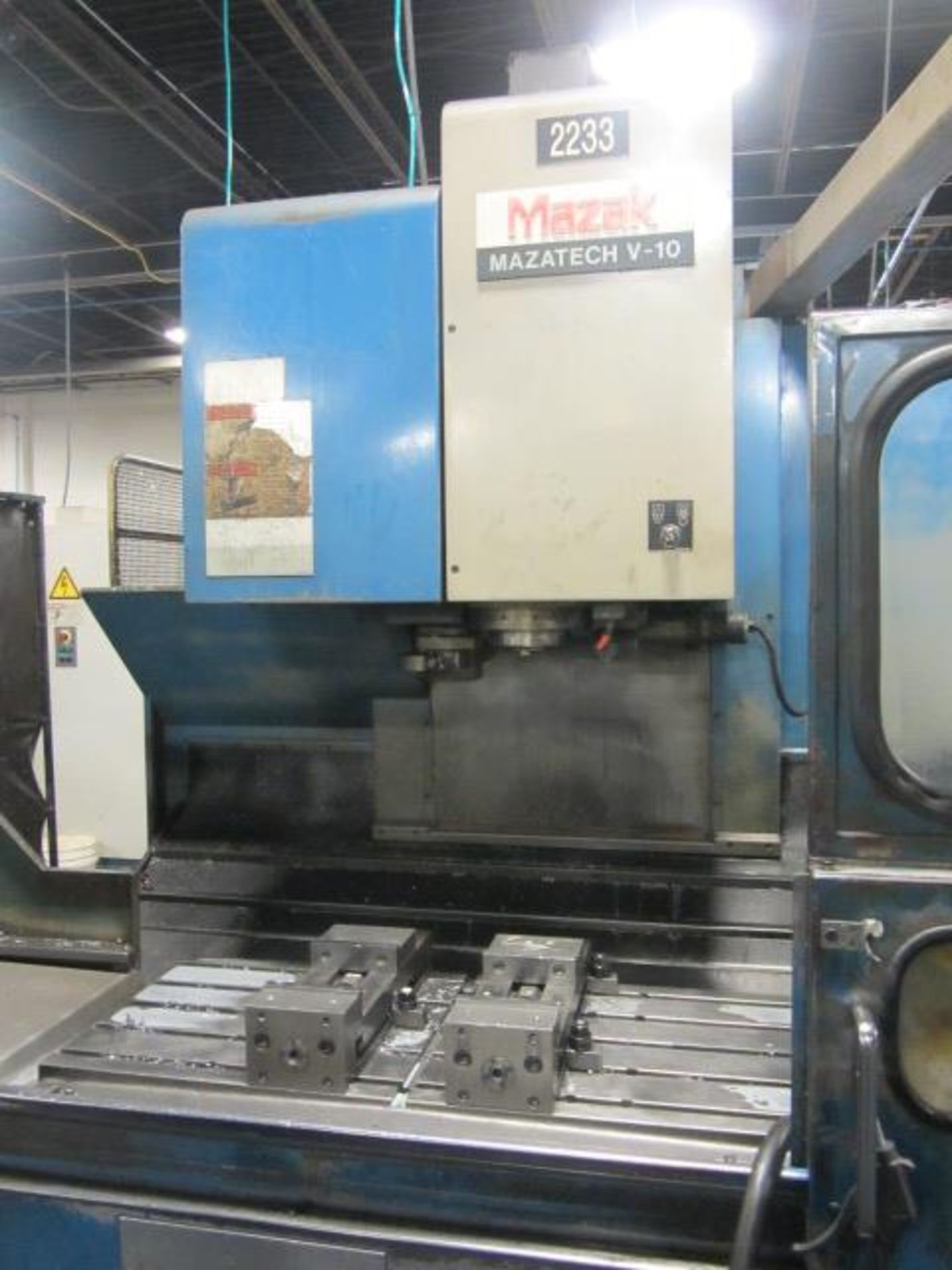 Mazak Mazatech V-10 CNC Vertical Machining Center with 19-1/2'' x 45'' Table, 30'' X-Axis, 20'' Y- - Image 4 of 6