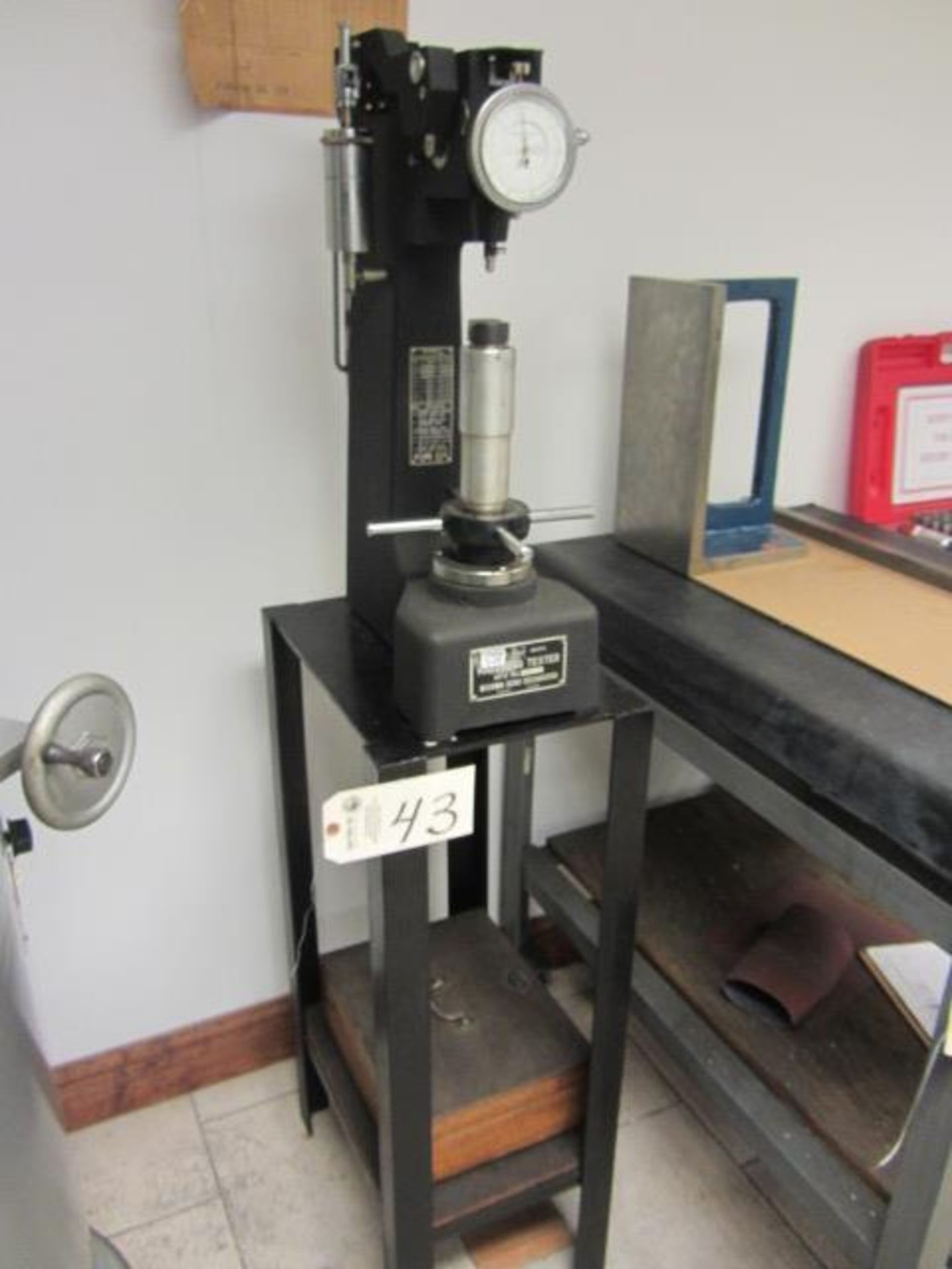 Rockwell Hardness Tester with , B&C Scale, Stand, Accessories, sn:7612