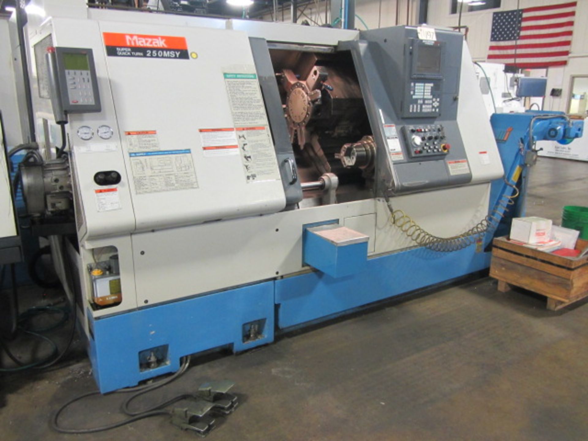 Mazak Super Quick Turn 250-MSY CNC Turning Center with Sub-Spindle, Milling & Y-Axis, 12 Position - Image 5 of 8