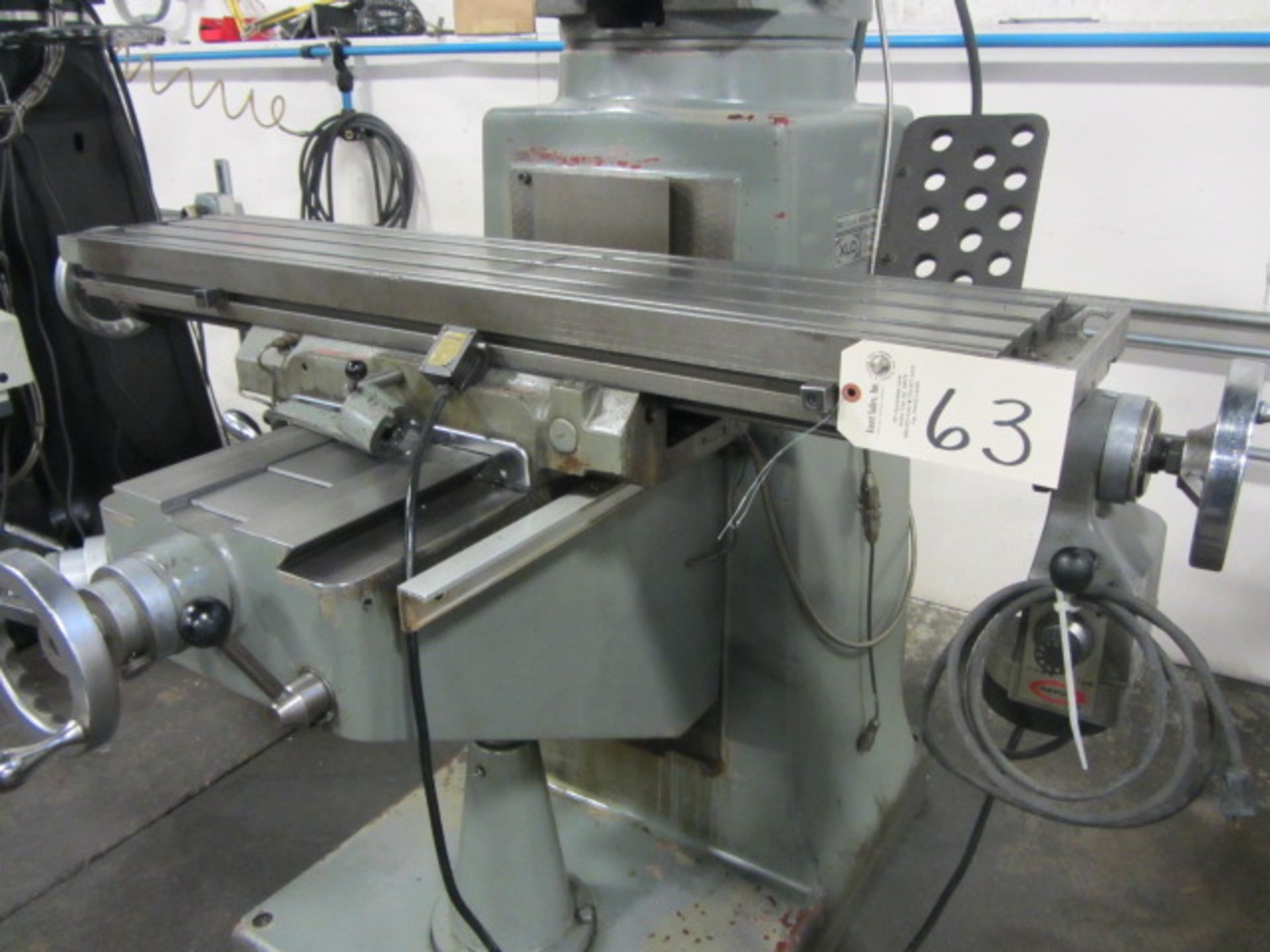 Ex-Cell-O Vari-Speed Vertical Milling Machine with 9'' x 42'' Power Feed Table, #30 Taper Spindle - Image 2 of 5
