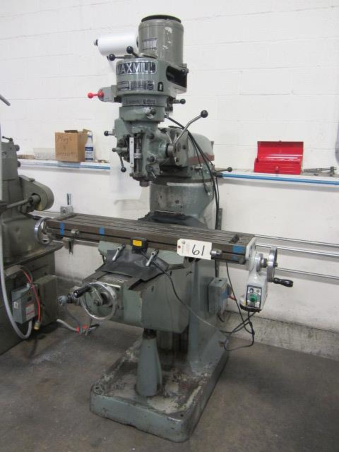 Maxmill Vertical Milling Machine with 9'' x 42'' Power Feed Table, R-8 Spindle Speeds to 2720 RPM,