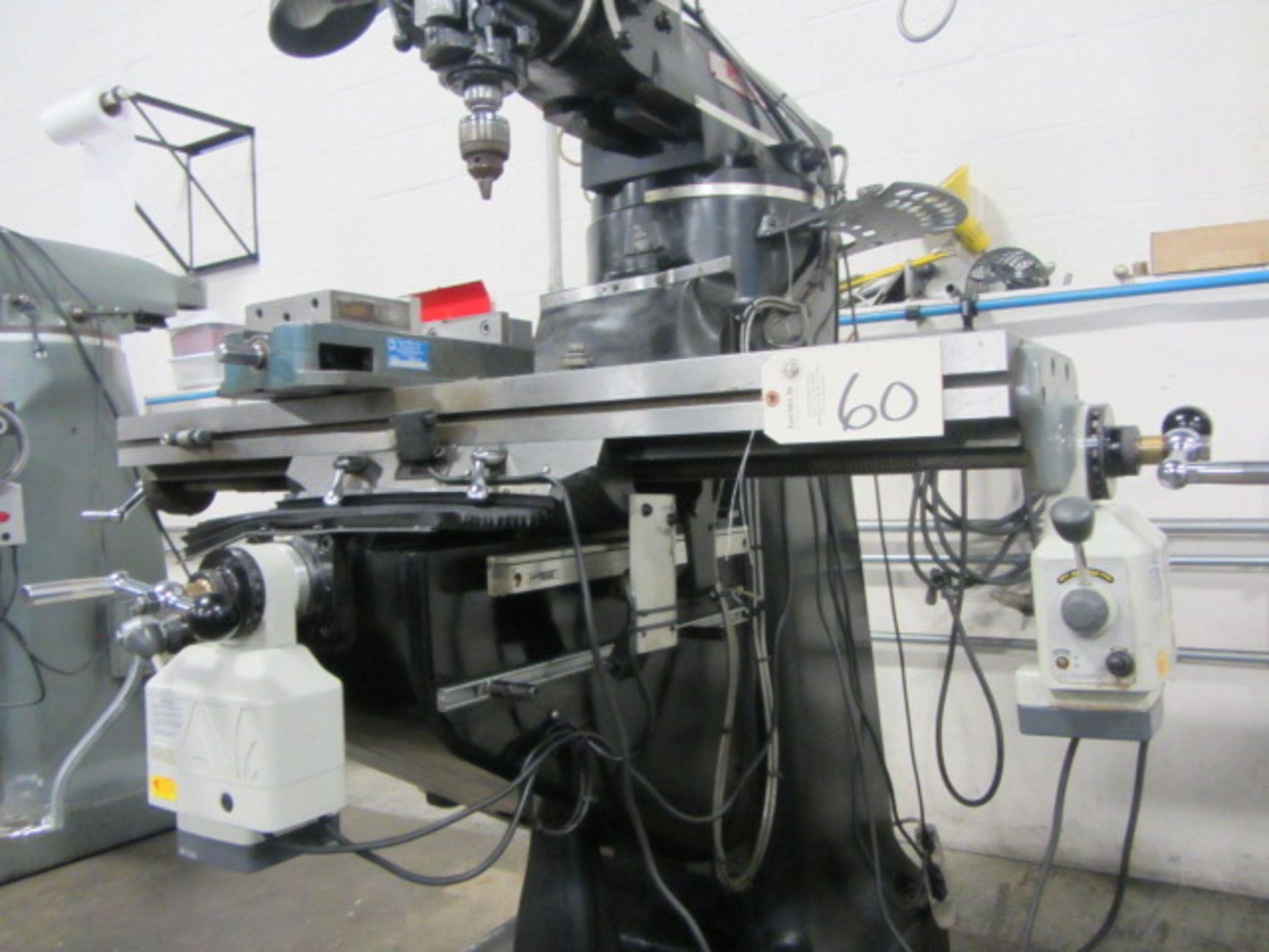 Vectrax Vari-Speed Vertical Milling Machine with 9'' x 48'' Power Feed Table, Longitudinal Power - Image 7 of 7