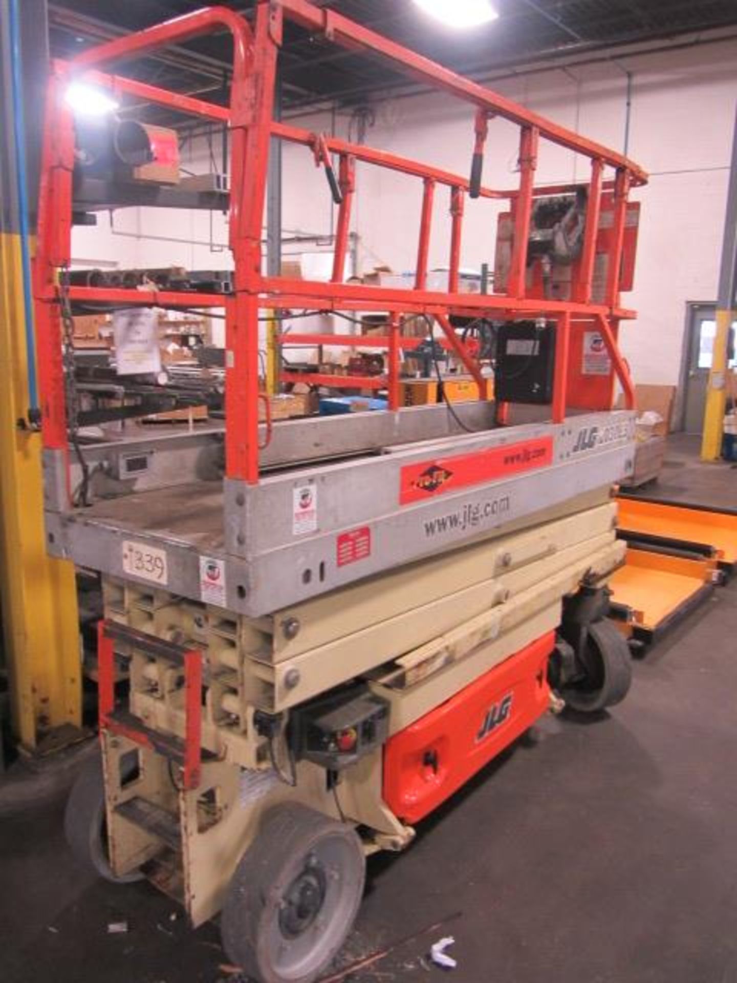 JLG Model 2030ES Electric Scissor Lift with 20' Lift Height, 29'' x 7' 5'' Platform, sn:0200122094