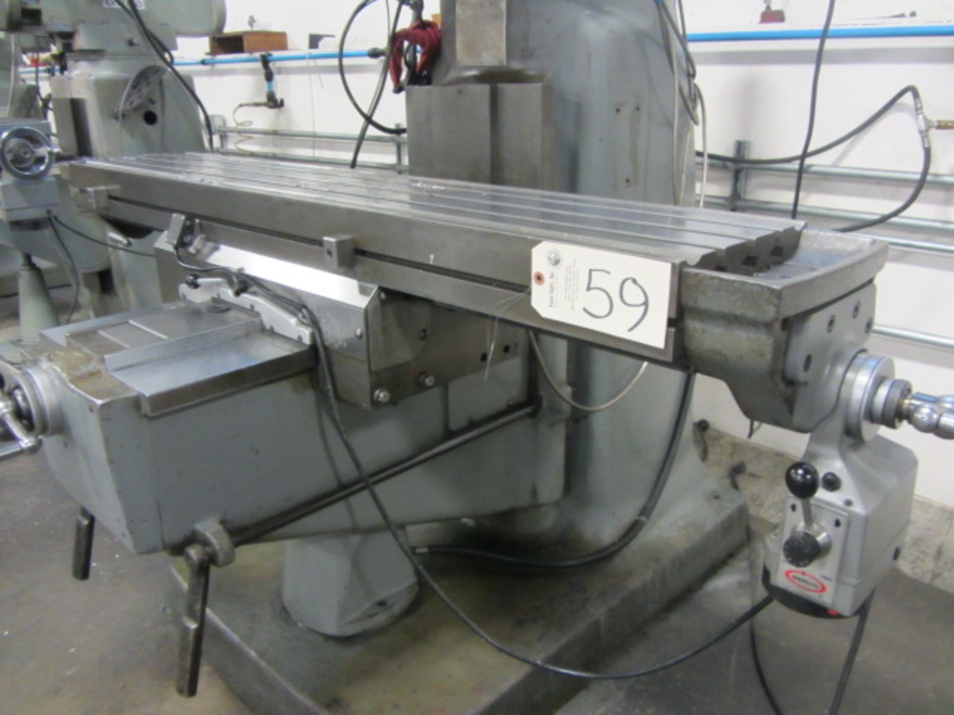 Bridgeport Series II Special Vertical Milling Machine with 11'' x 58'' Power Feed Table, R-8 Spindle - Image 2 of 7